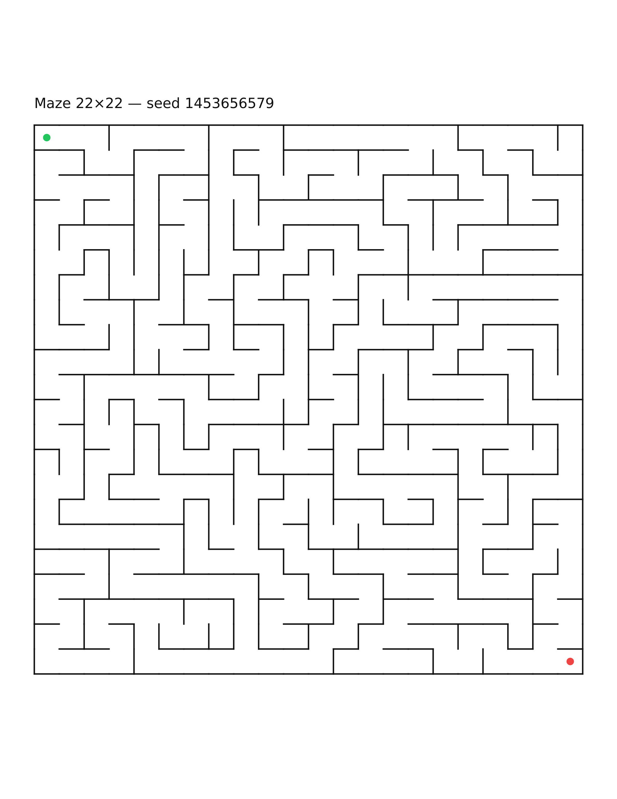 Maze 22×22 #28