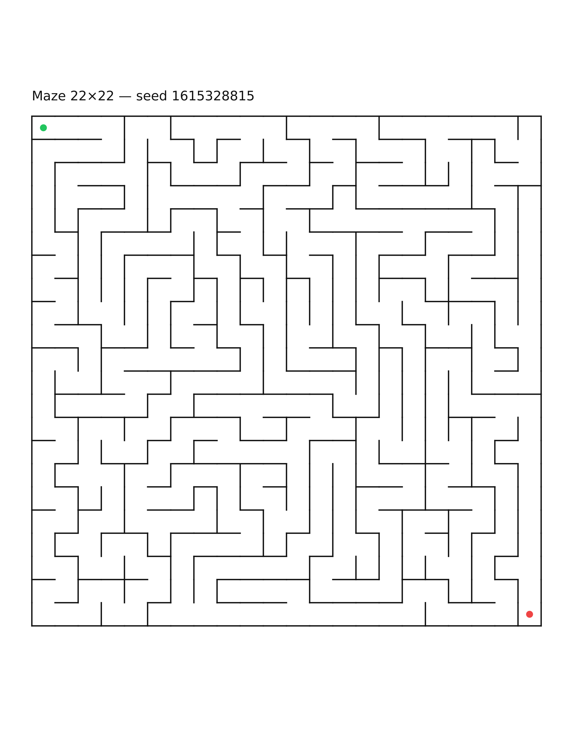 Maze 22×22 #4