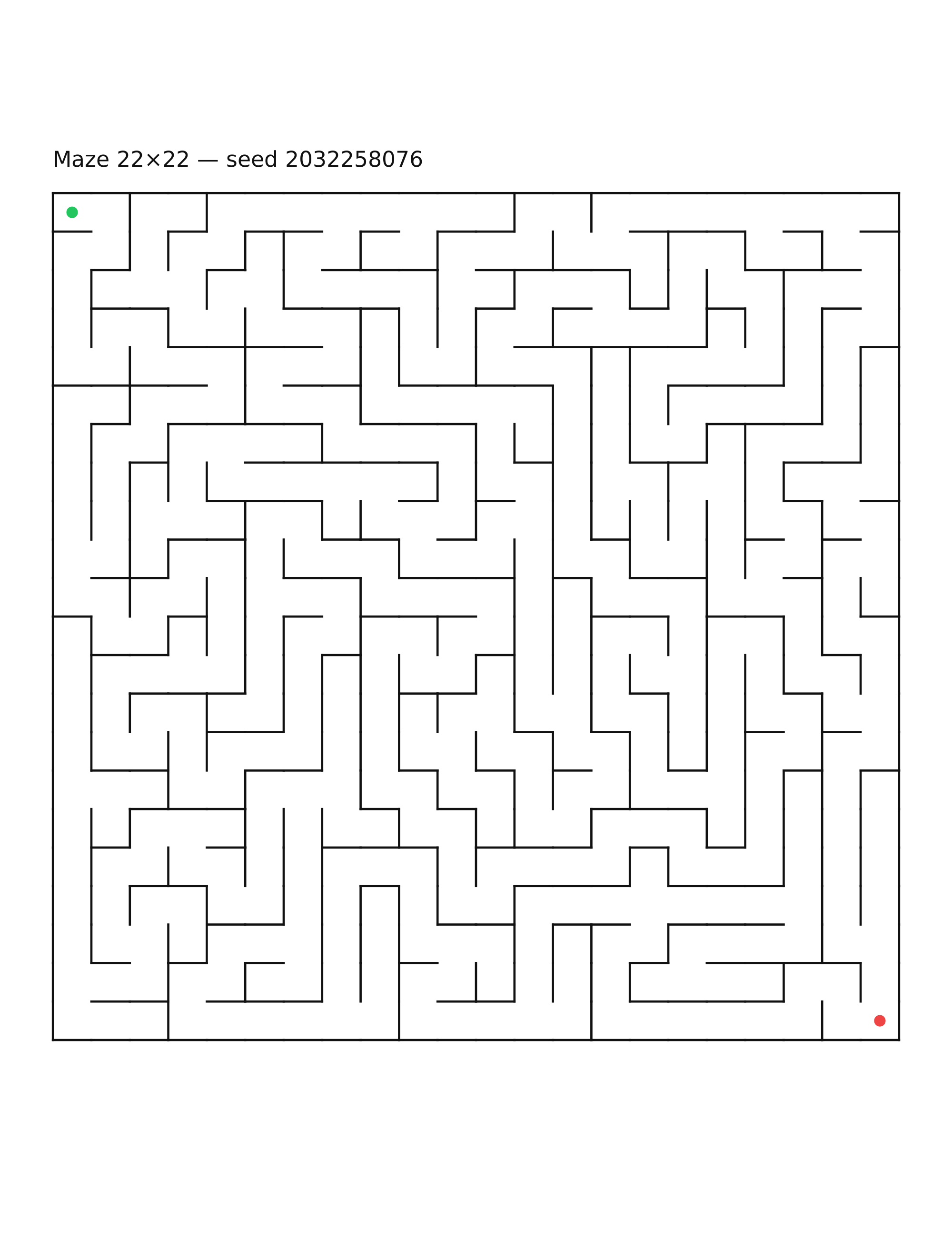 Maze 22×22 #28