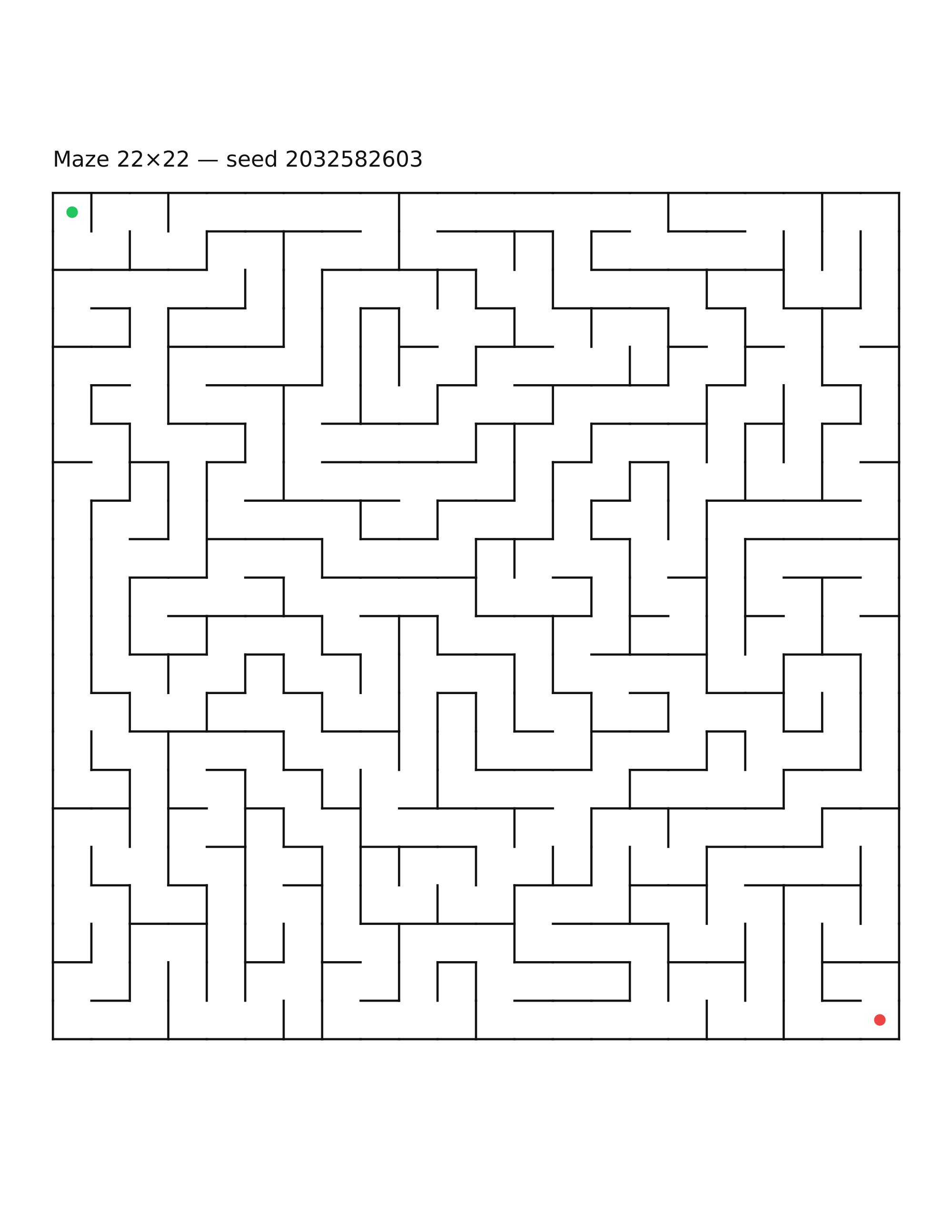 Maze 22×22 #28