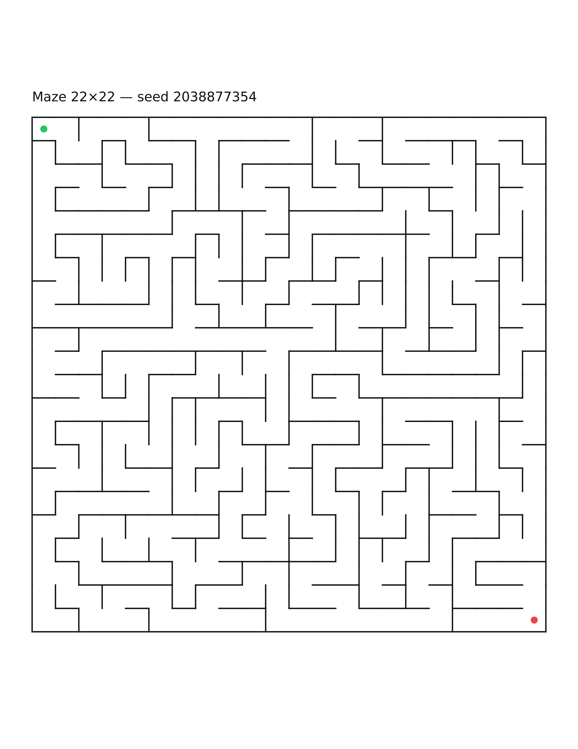 Maze 22×22 #5