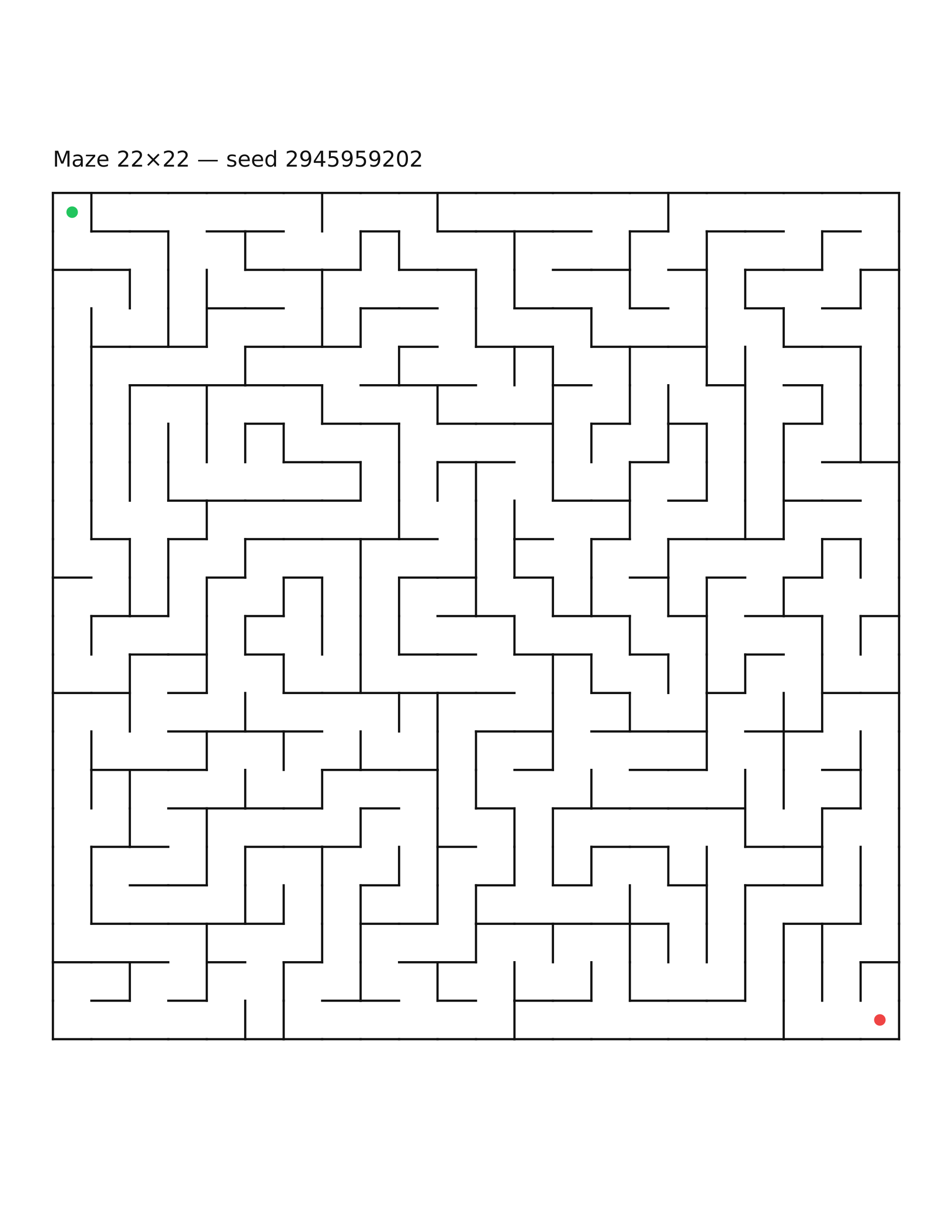 Maze 22×22 #32