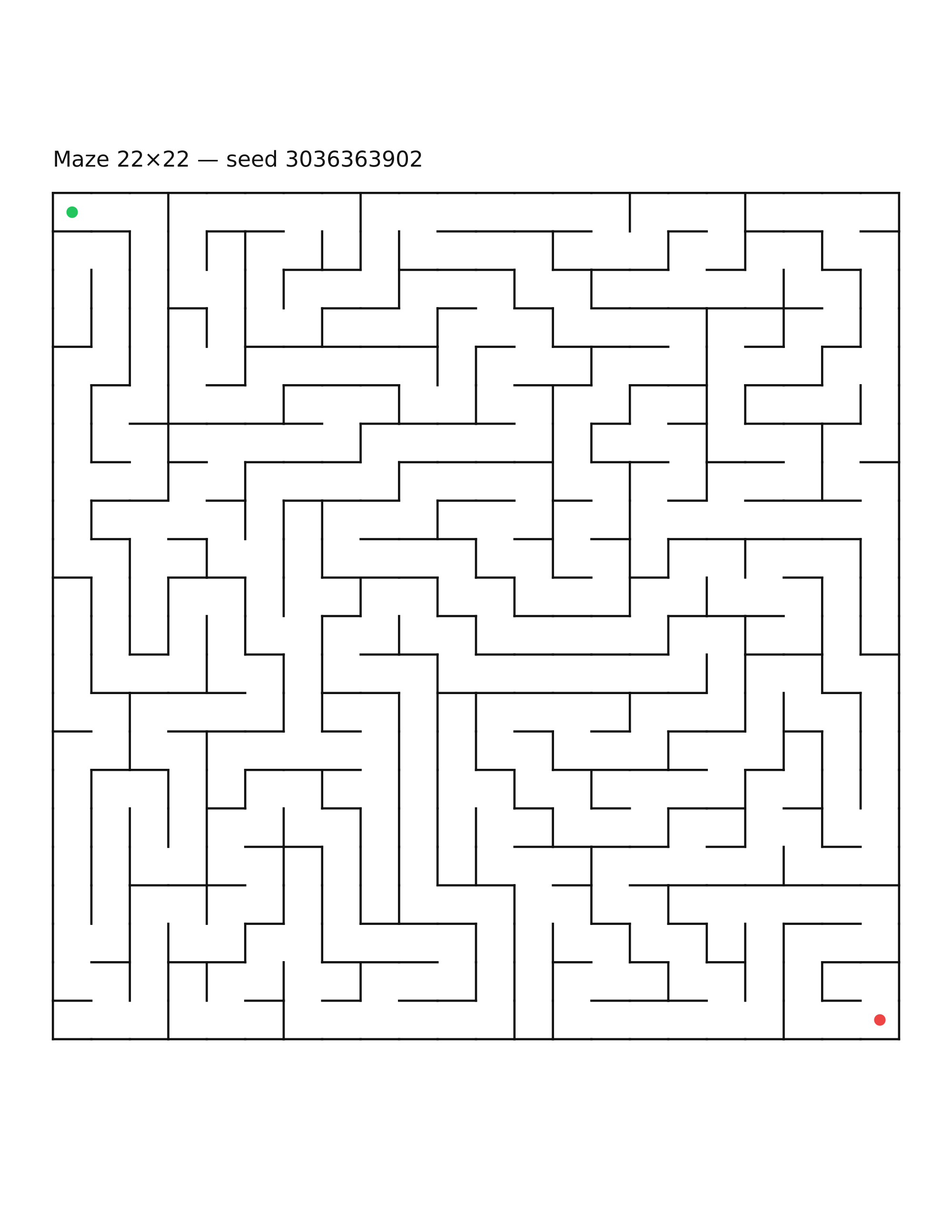 Maze 22×22 #24
