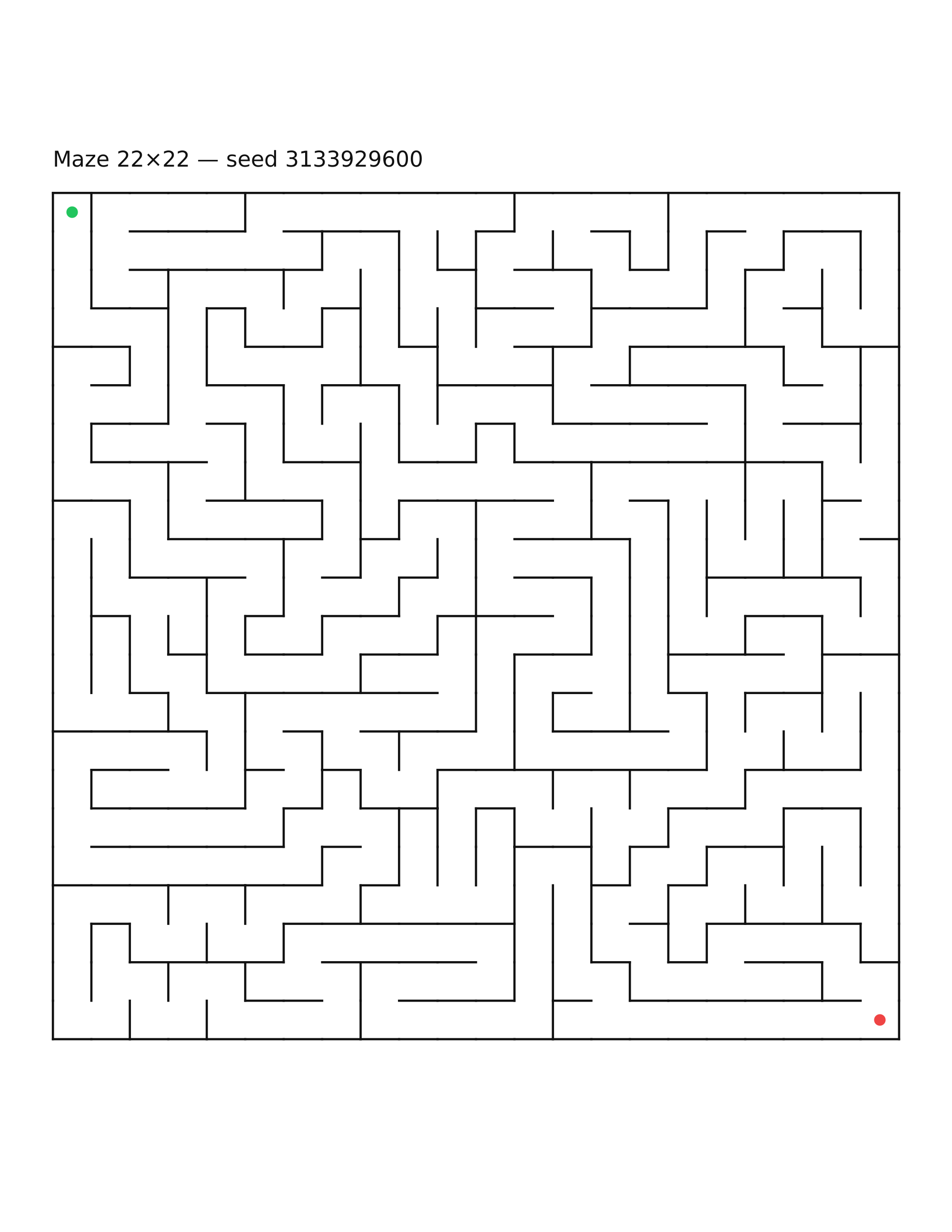 Maze 22×22 #32