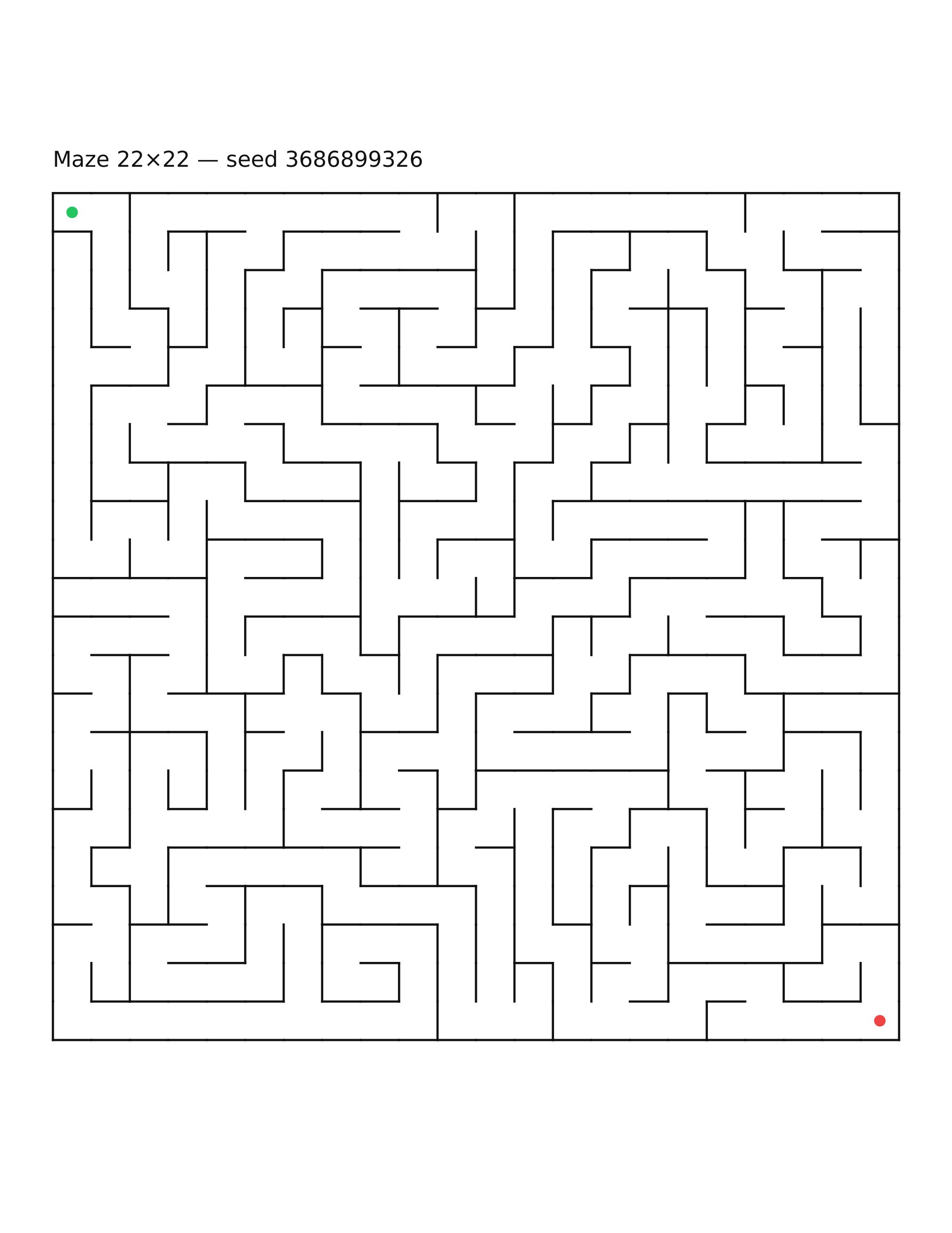 Maze 22×22 #29