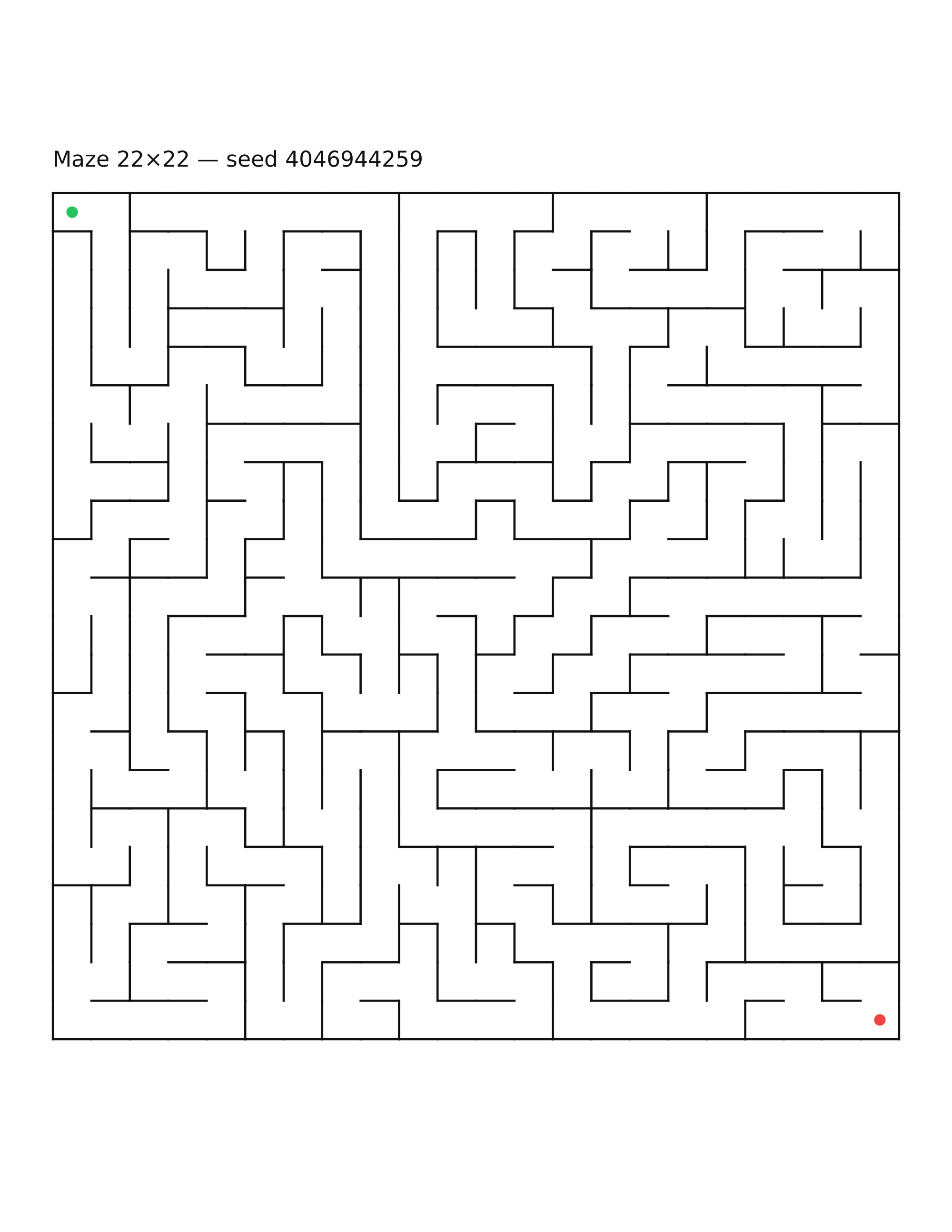 Maze 22×22 #24