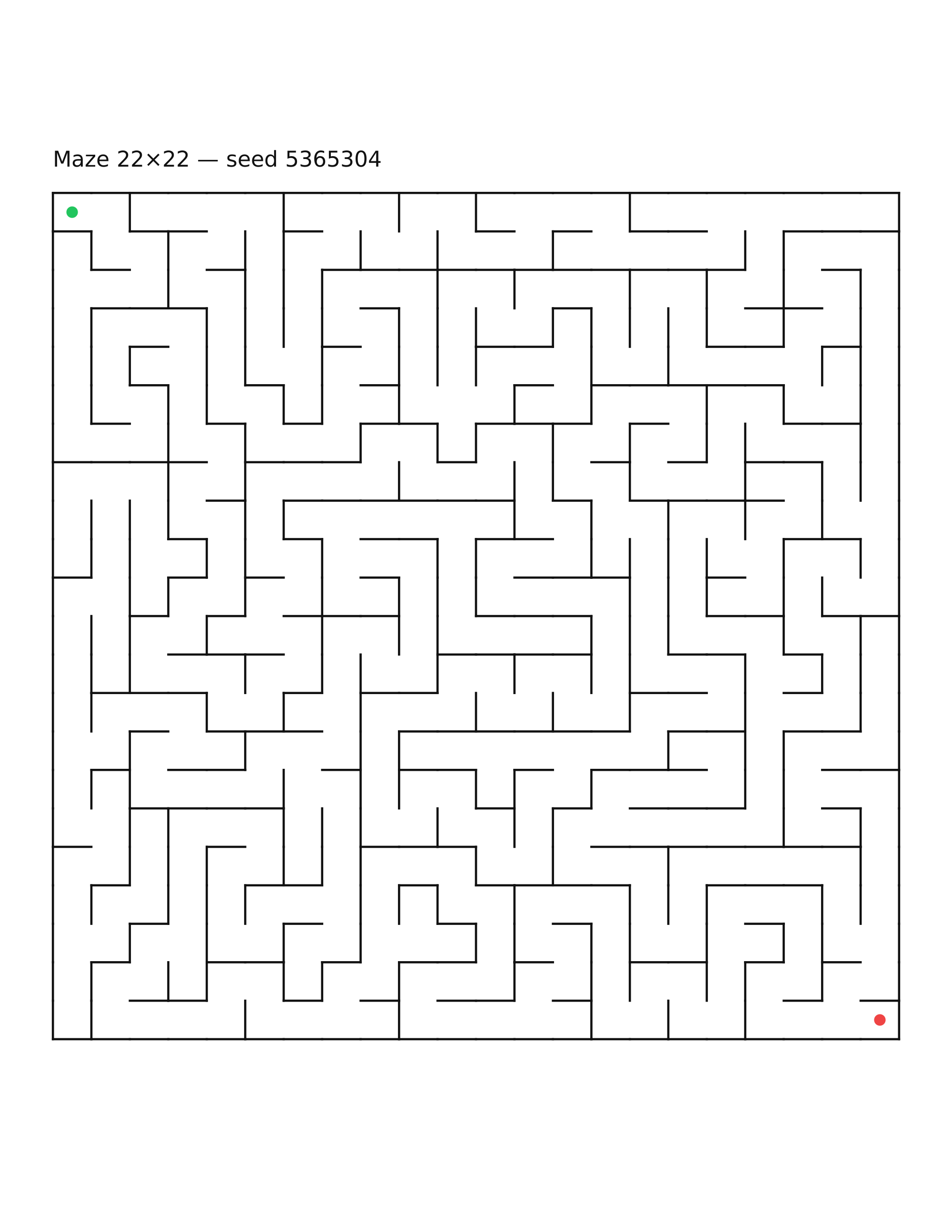 Maze 22×22 #31