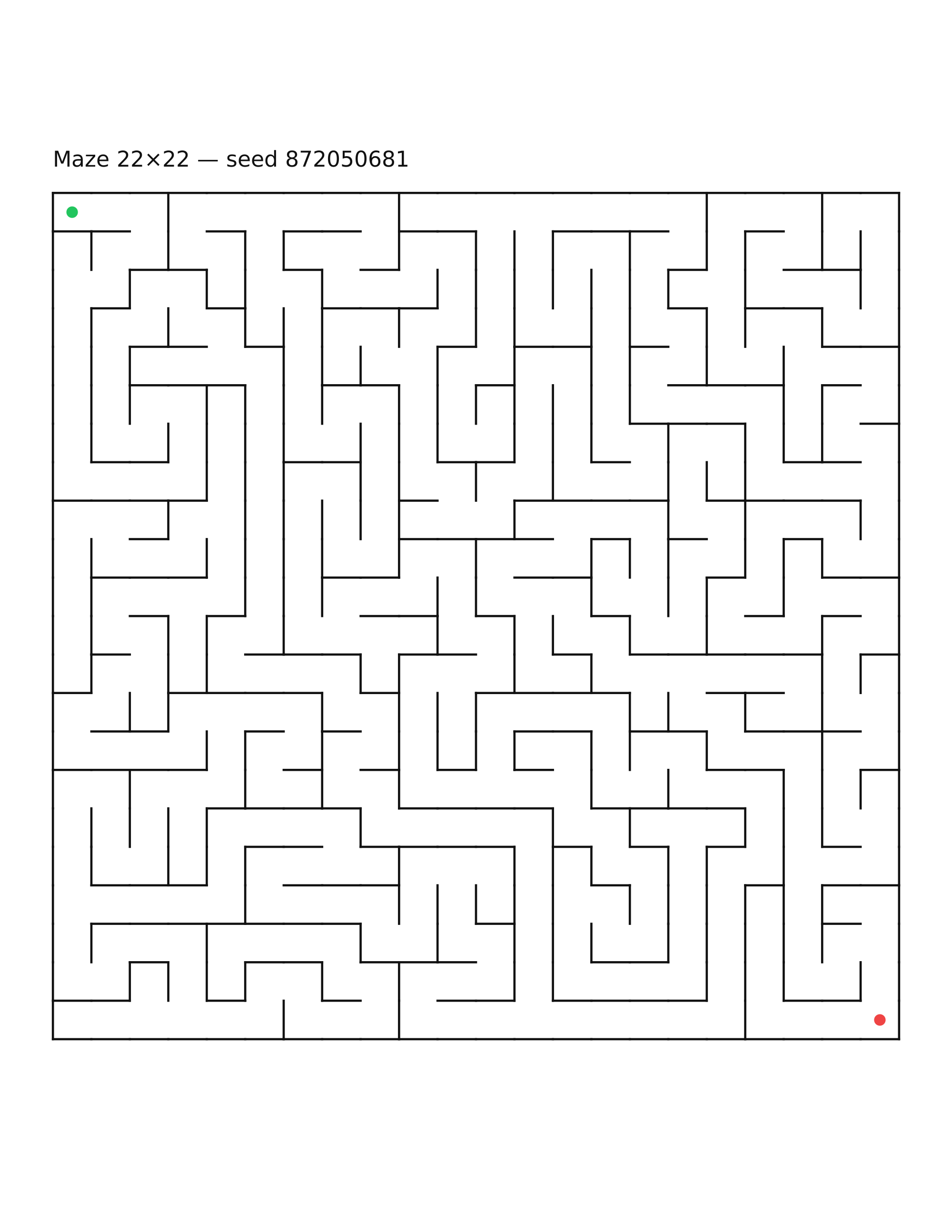 Maze 22×22 #6