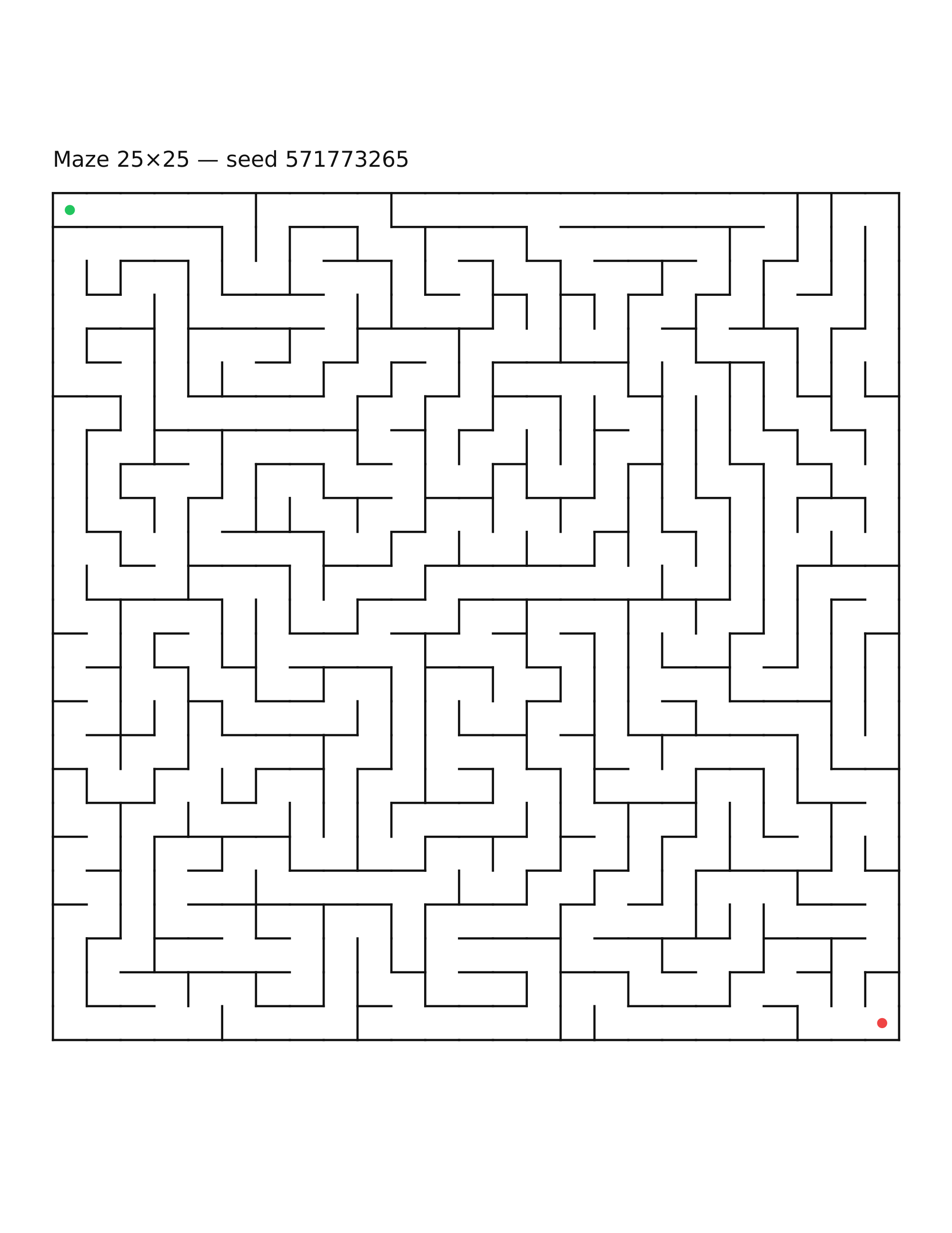 Maze 25×25 #21