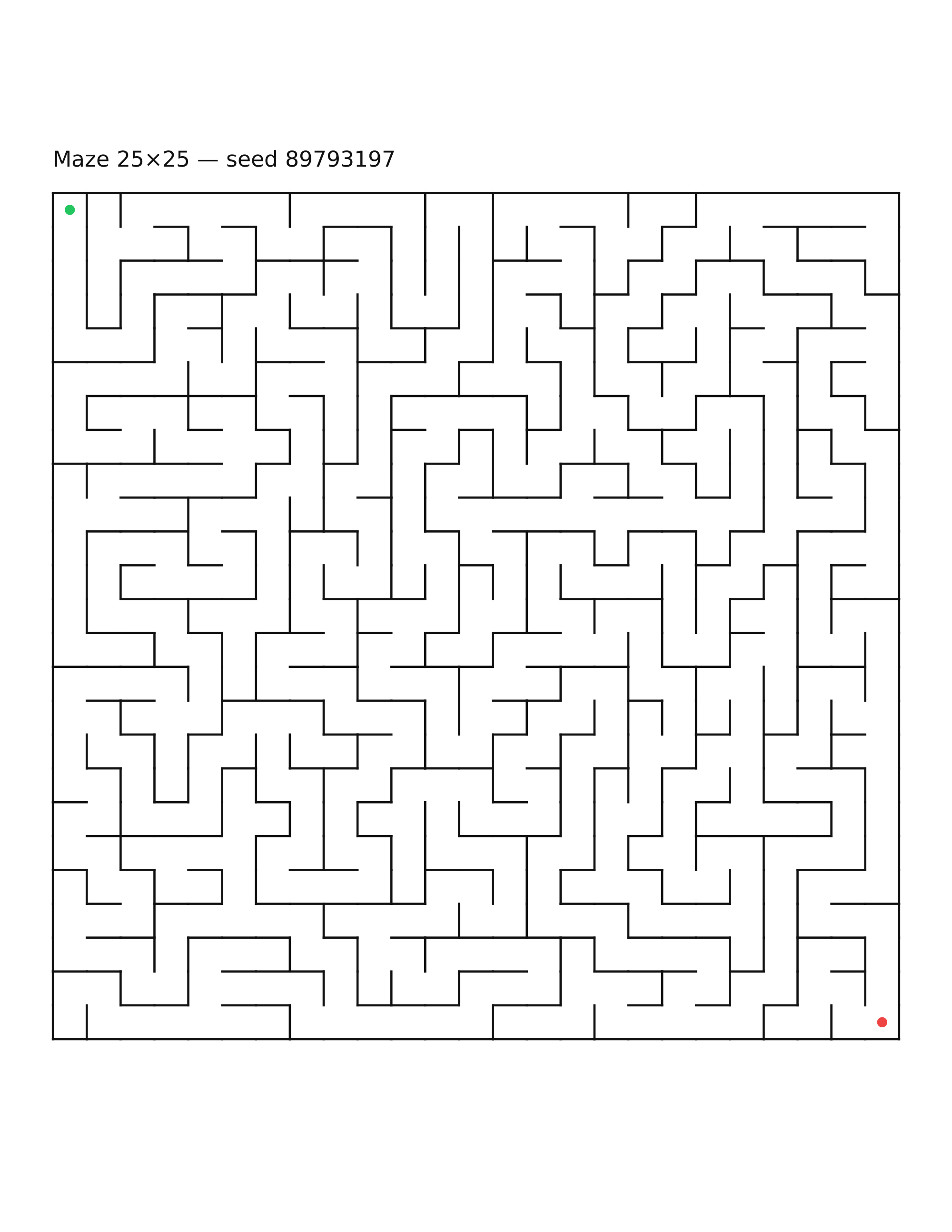 Maze 25×25 #22