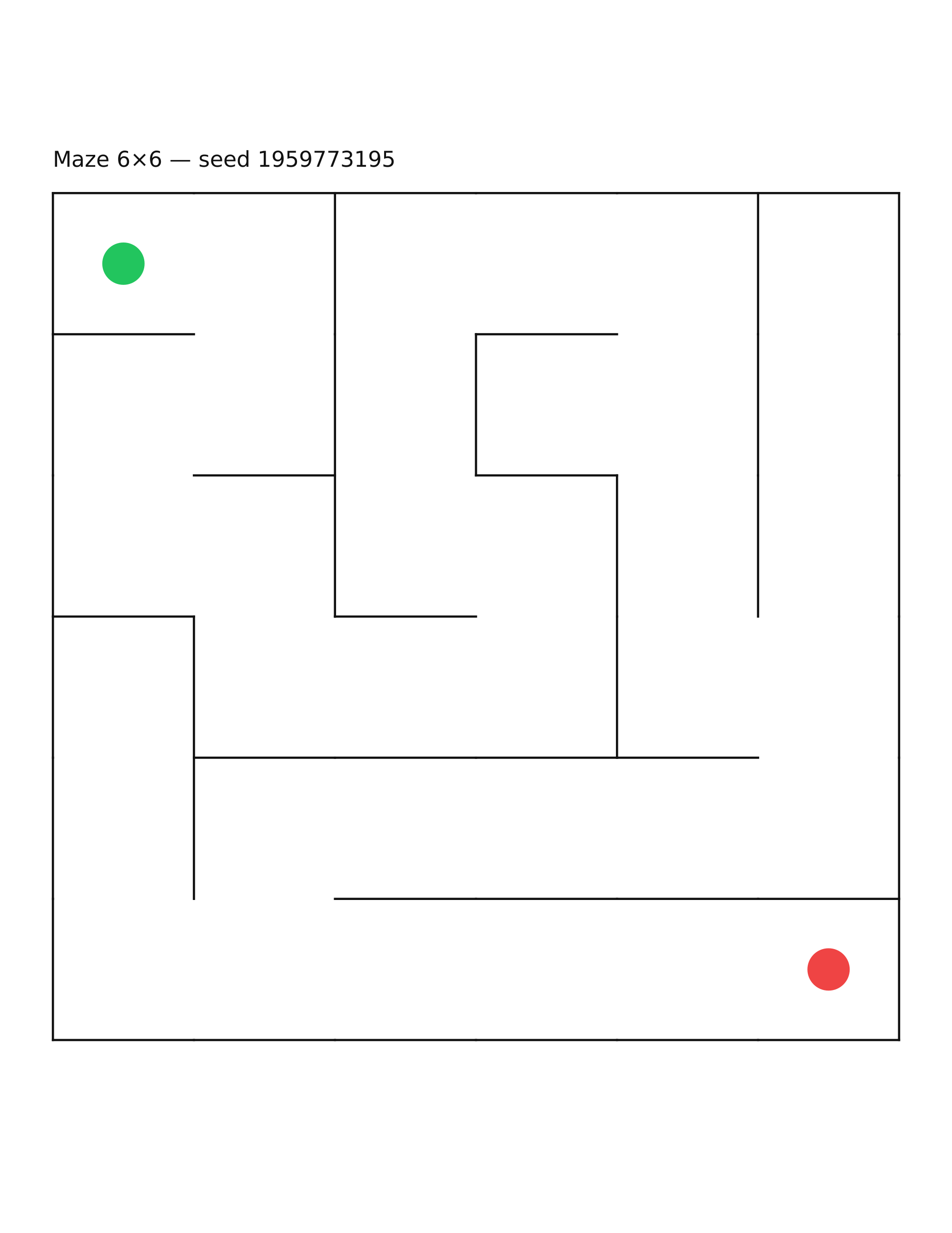 Maze 6×6 #19
