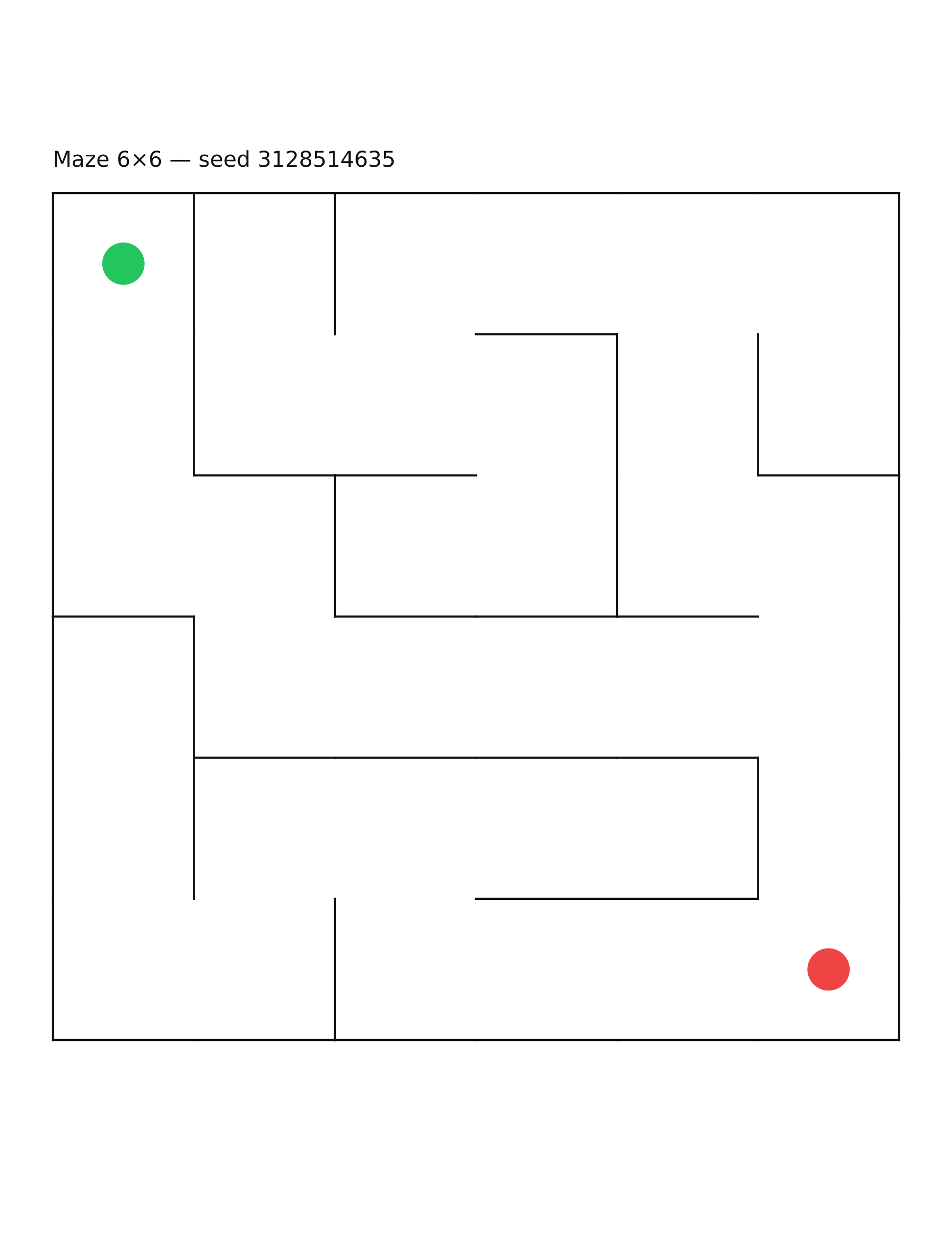 Maze 6×6 #7