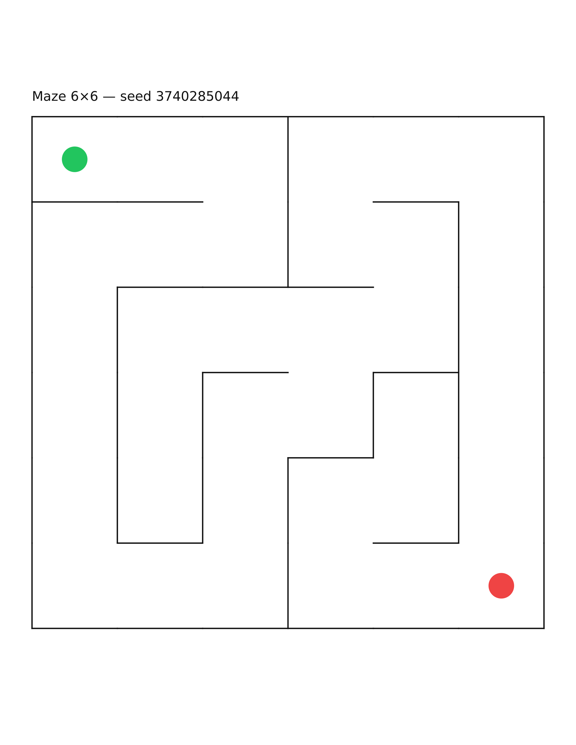 Maze 6×6 #23