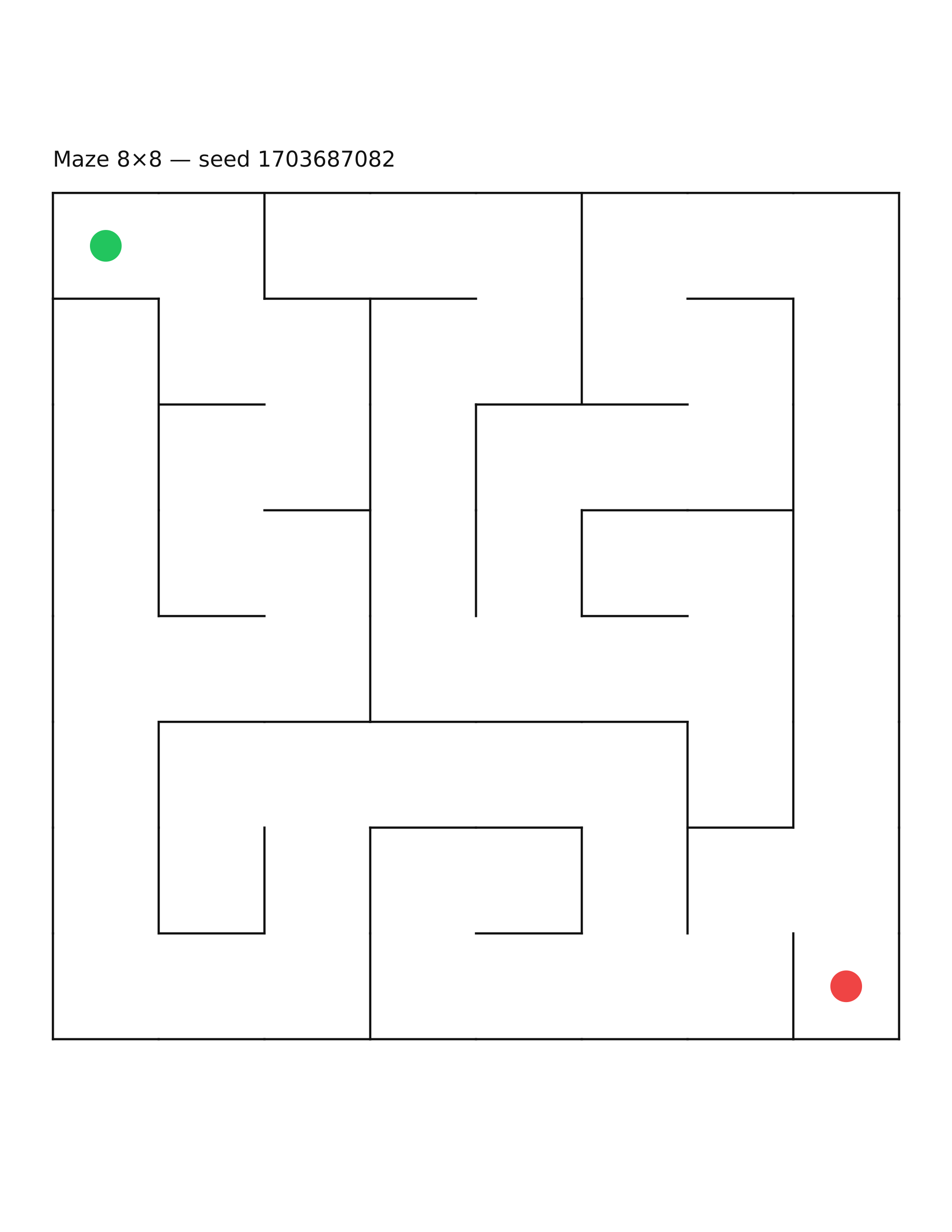 Maze 8×8 #16