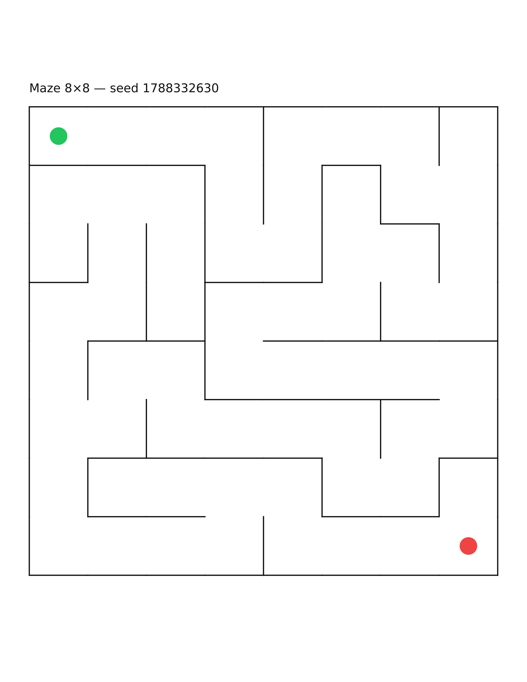 Maze 8×8 #17