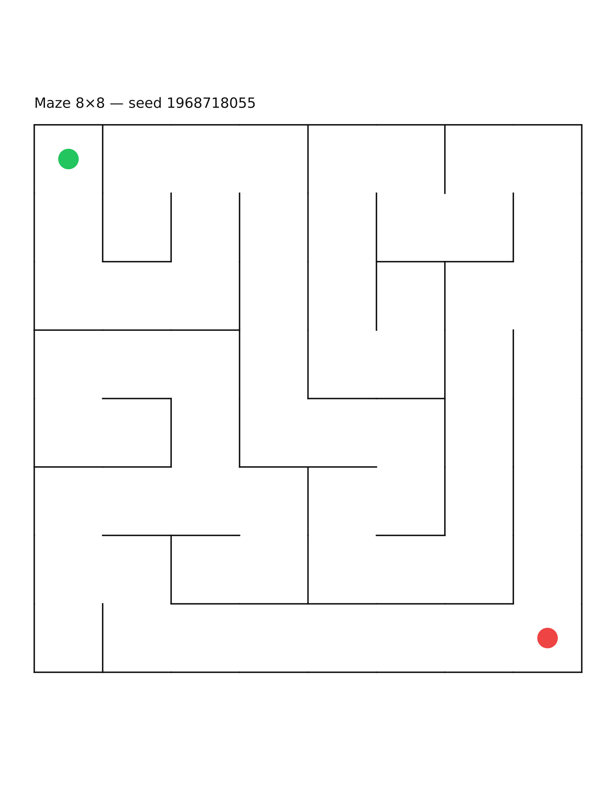 Maze 8×8 #20