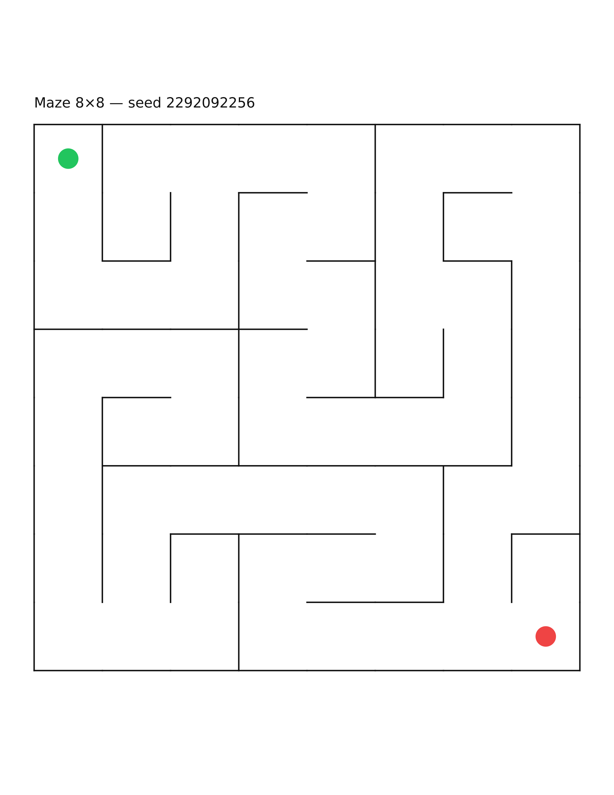 Maze 8×8 #16