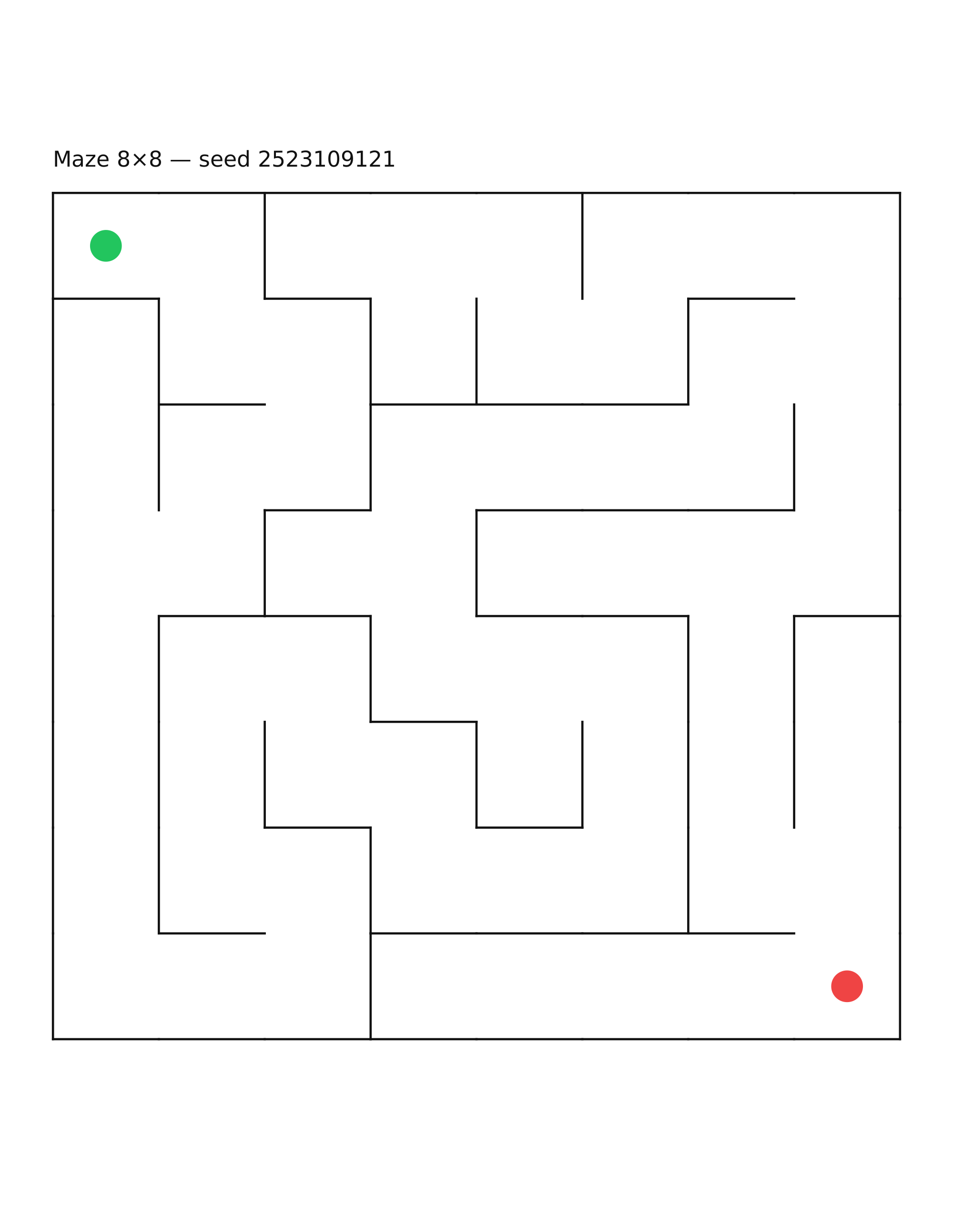 Maze 8×8 #18