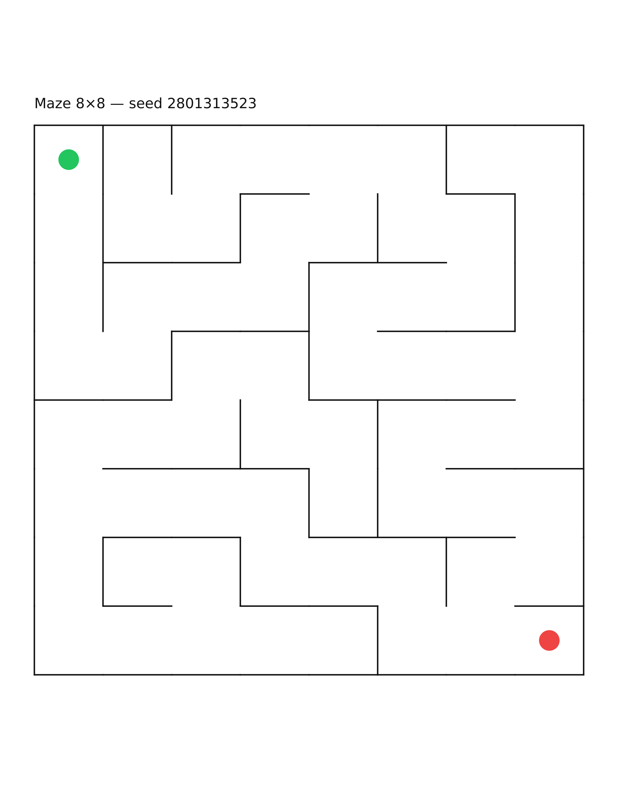 Maze 8×8 #20