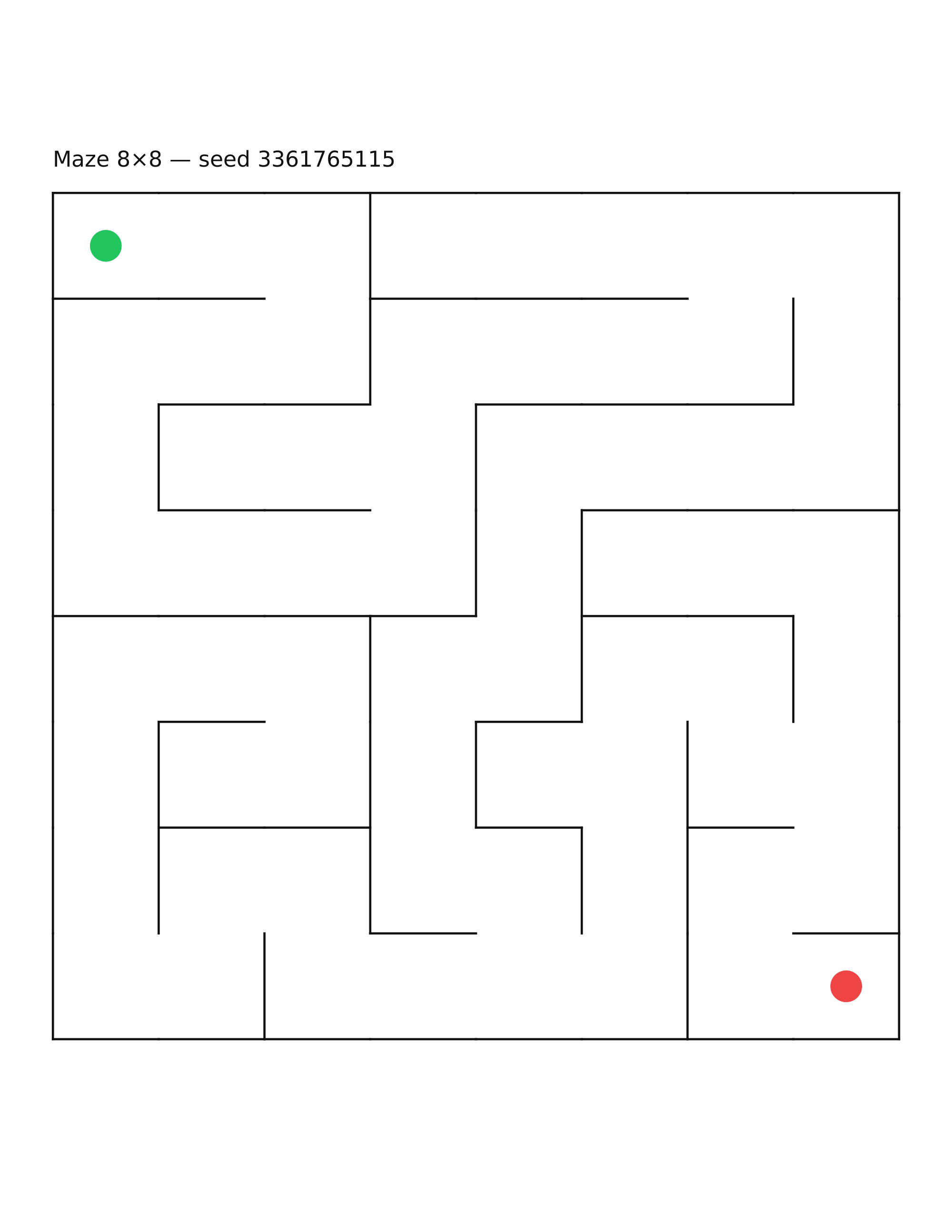 Maze 8×8 #24