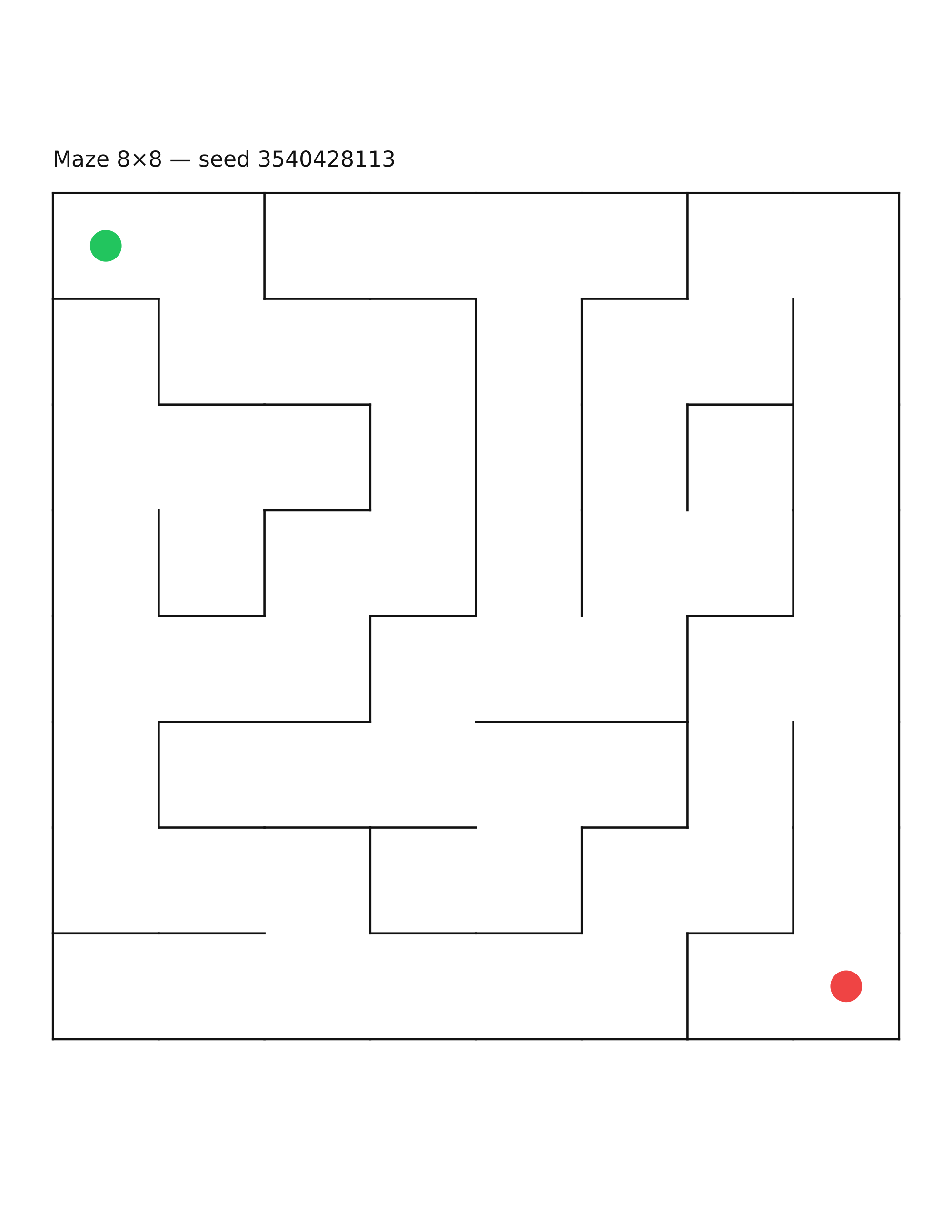 Maze 8×8 #39