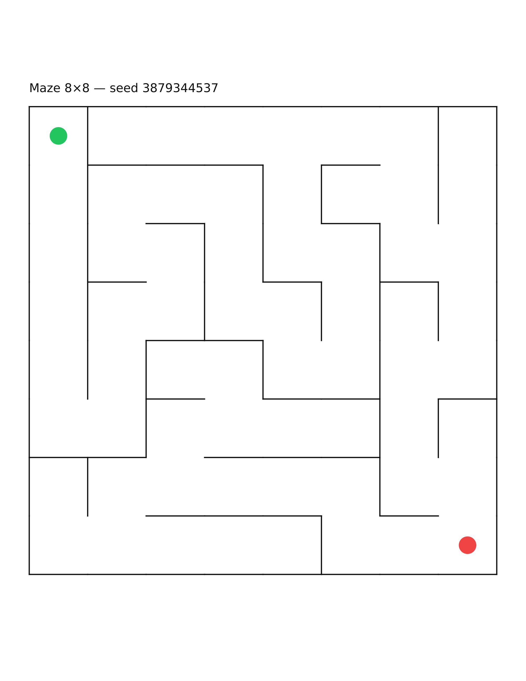 Maze 8×8 #26