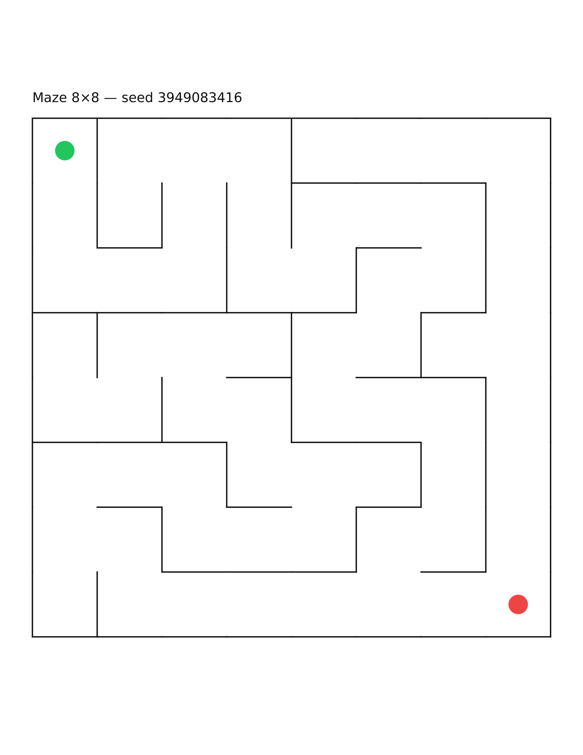 Maze 8×8 #30