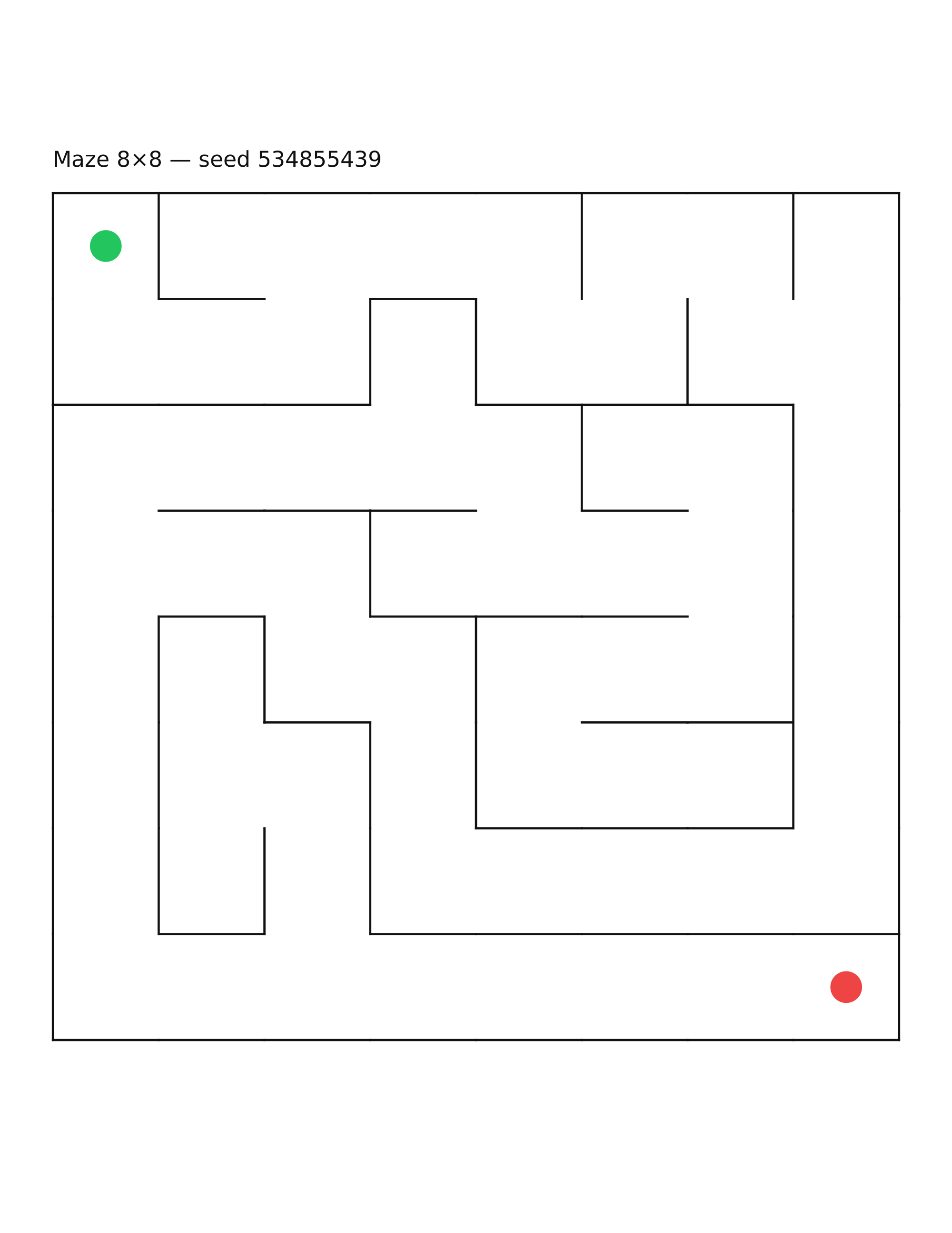 Maze 8×8 #19