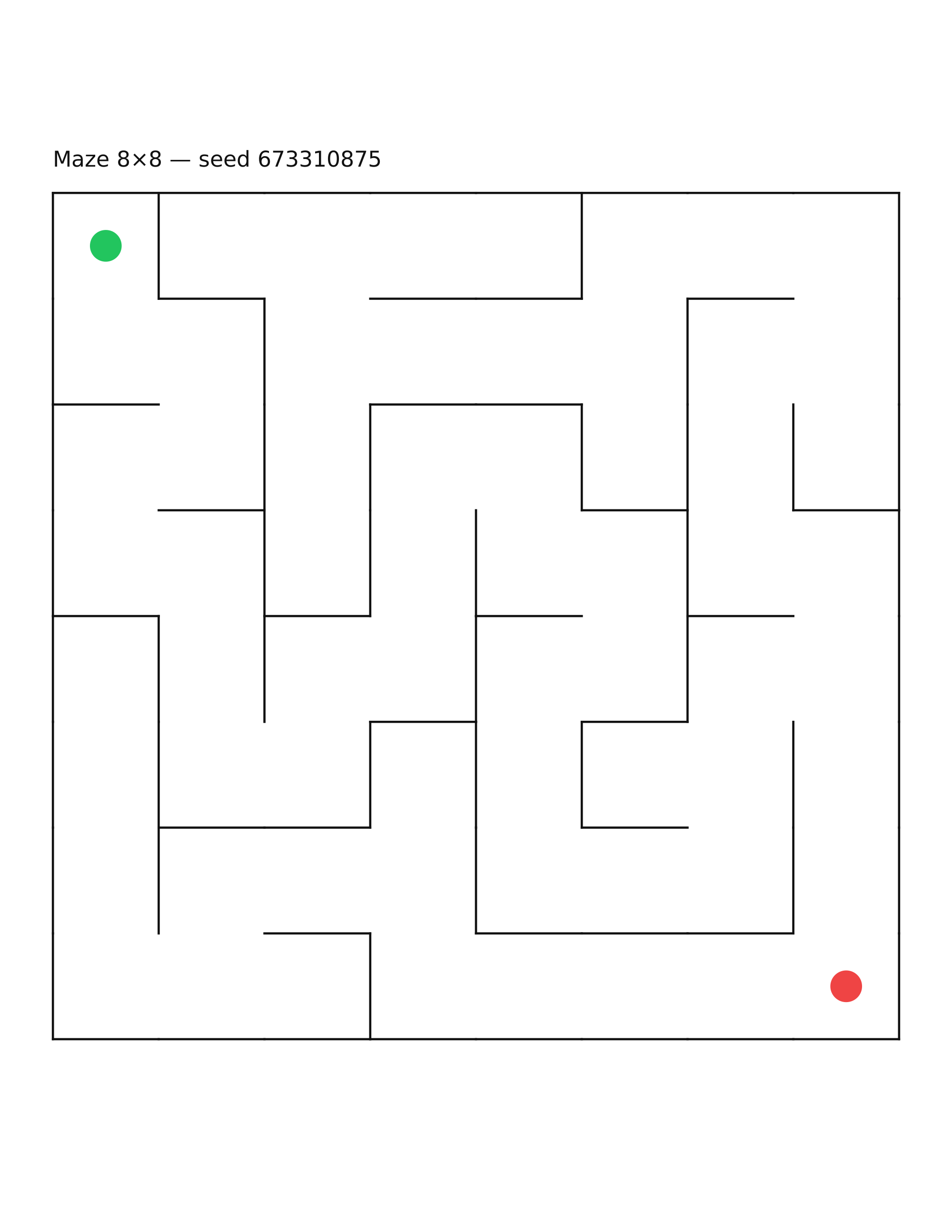 Maze 8×8 #18