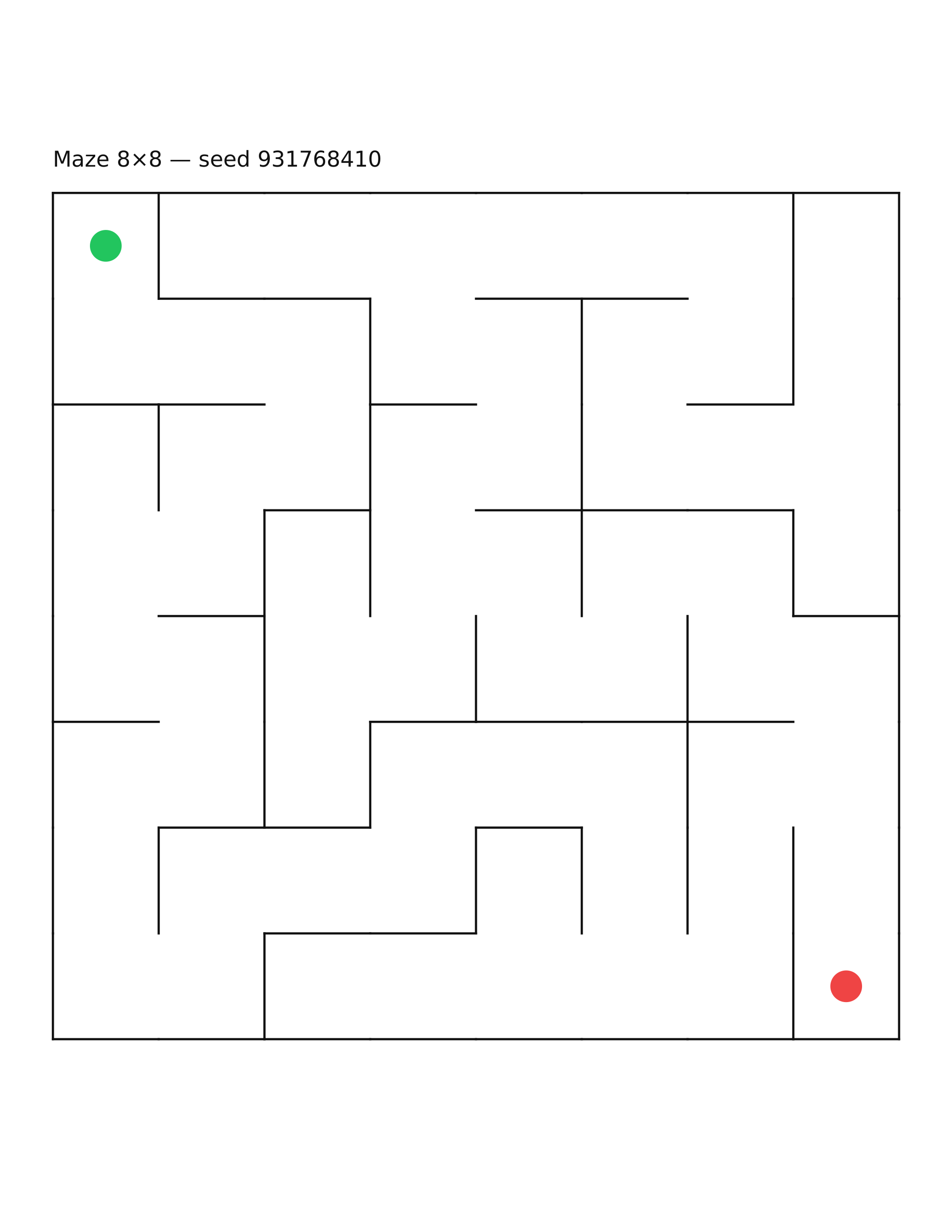 Maze 8×8 #11