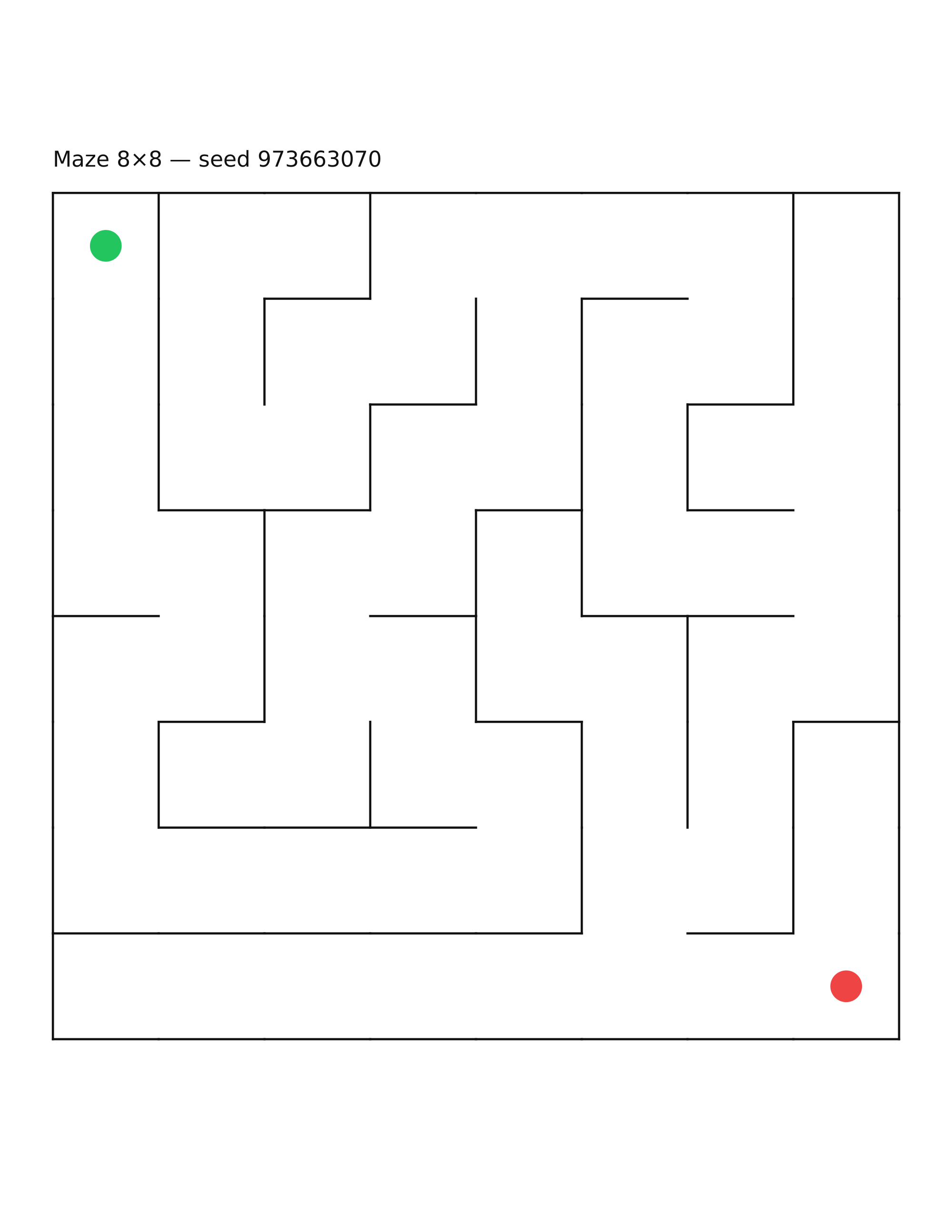 Maze 8×8 #39