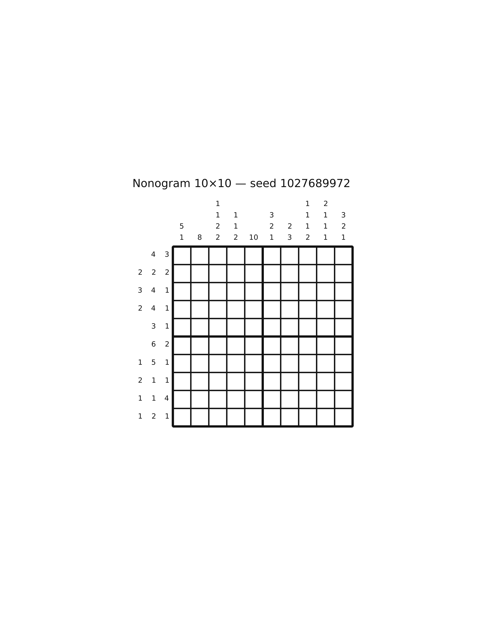 Nonogram 10×10 #48