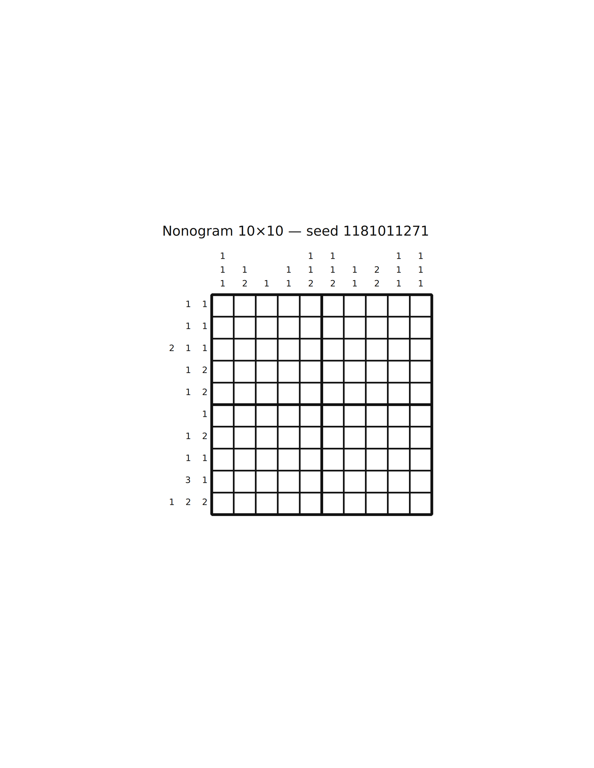 Nonogram 10×10 #1