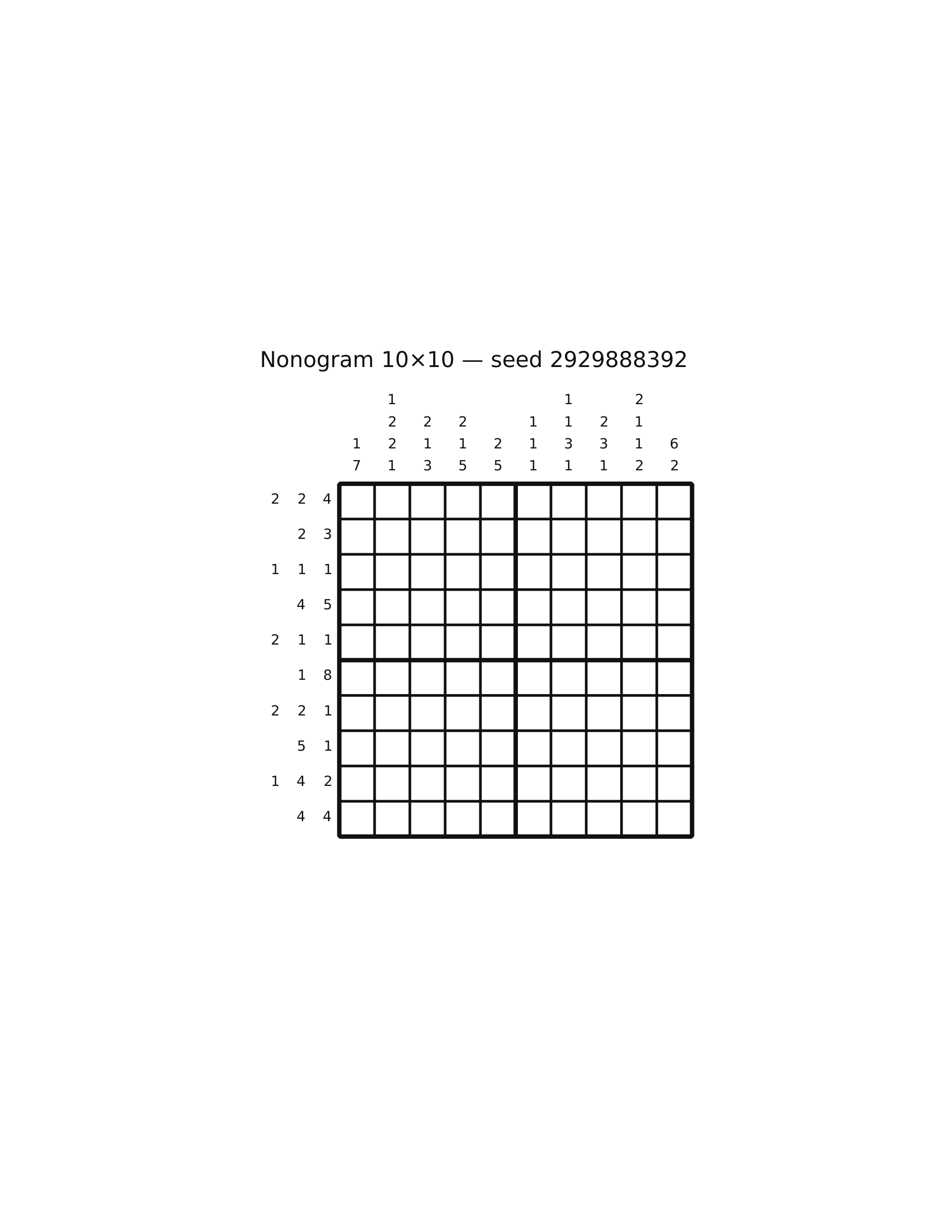 Nonogram 10×10 #79