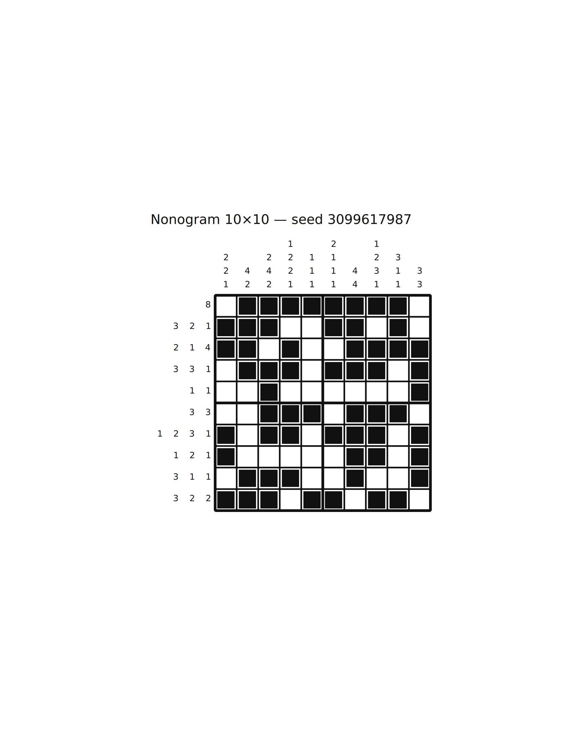 Nonogram 10×10 #4 — solution