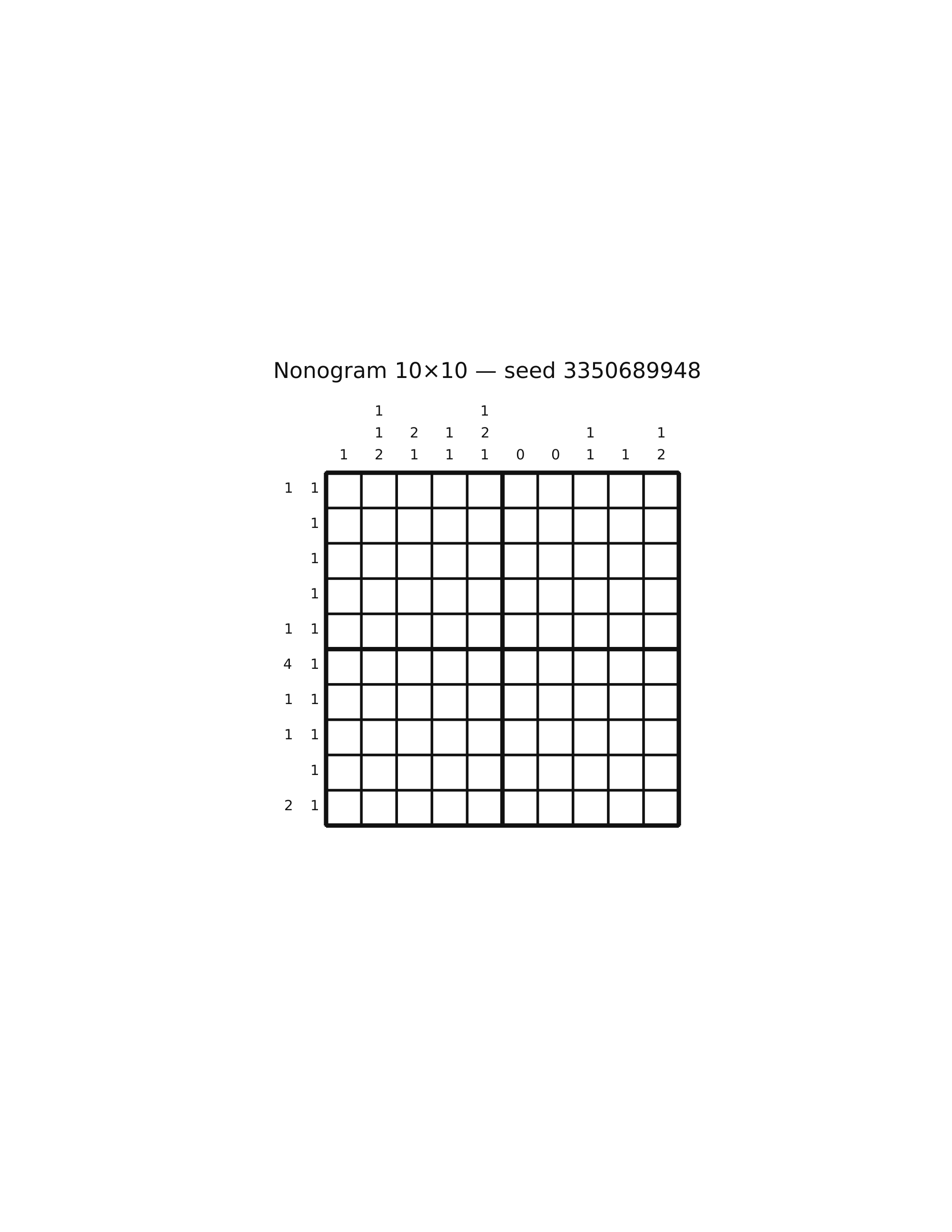 Nonogram 10×10 #70