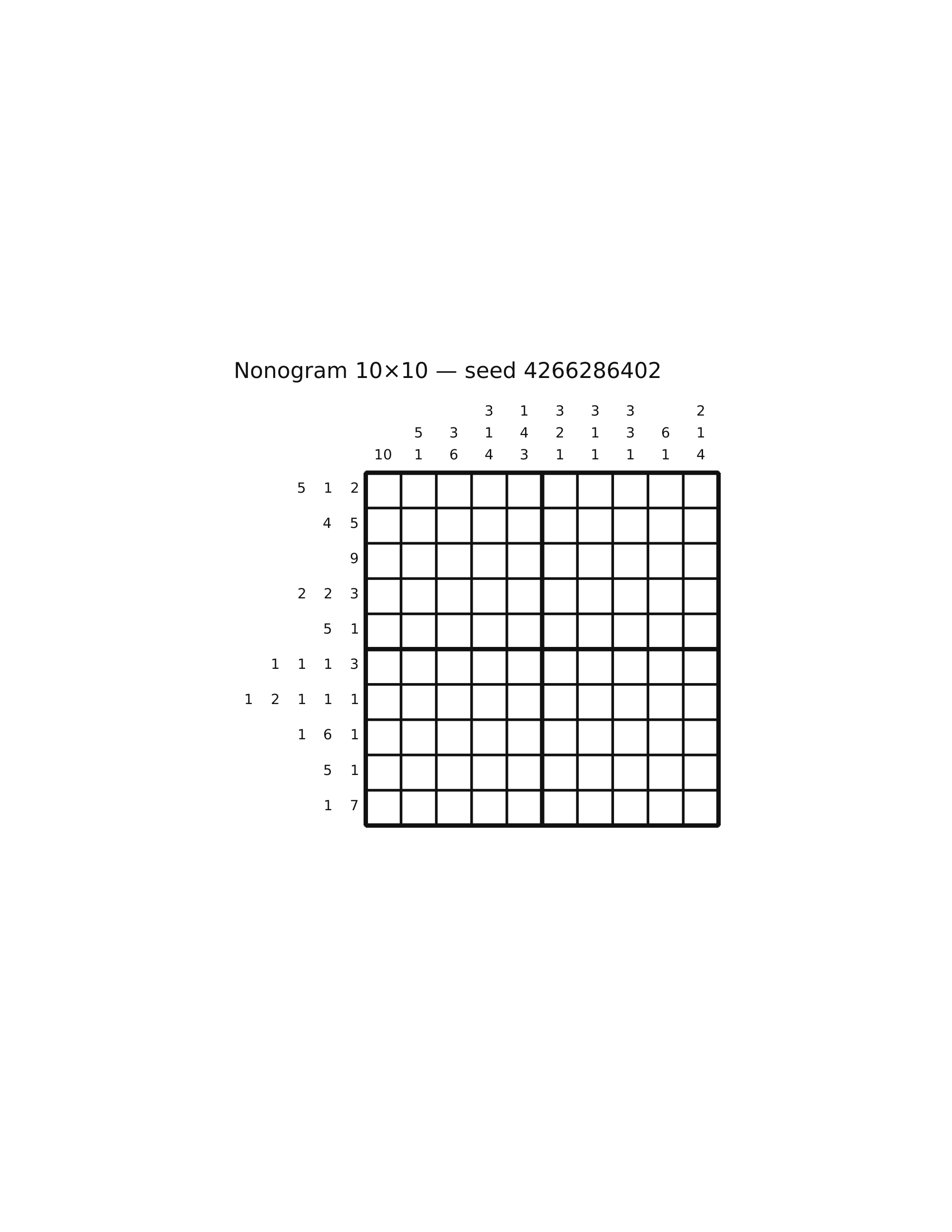 Nonogram 10×10 #36