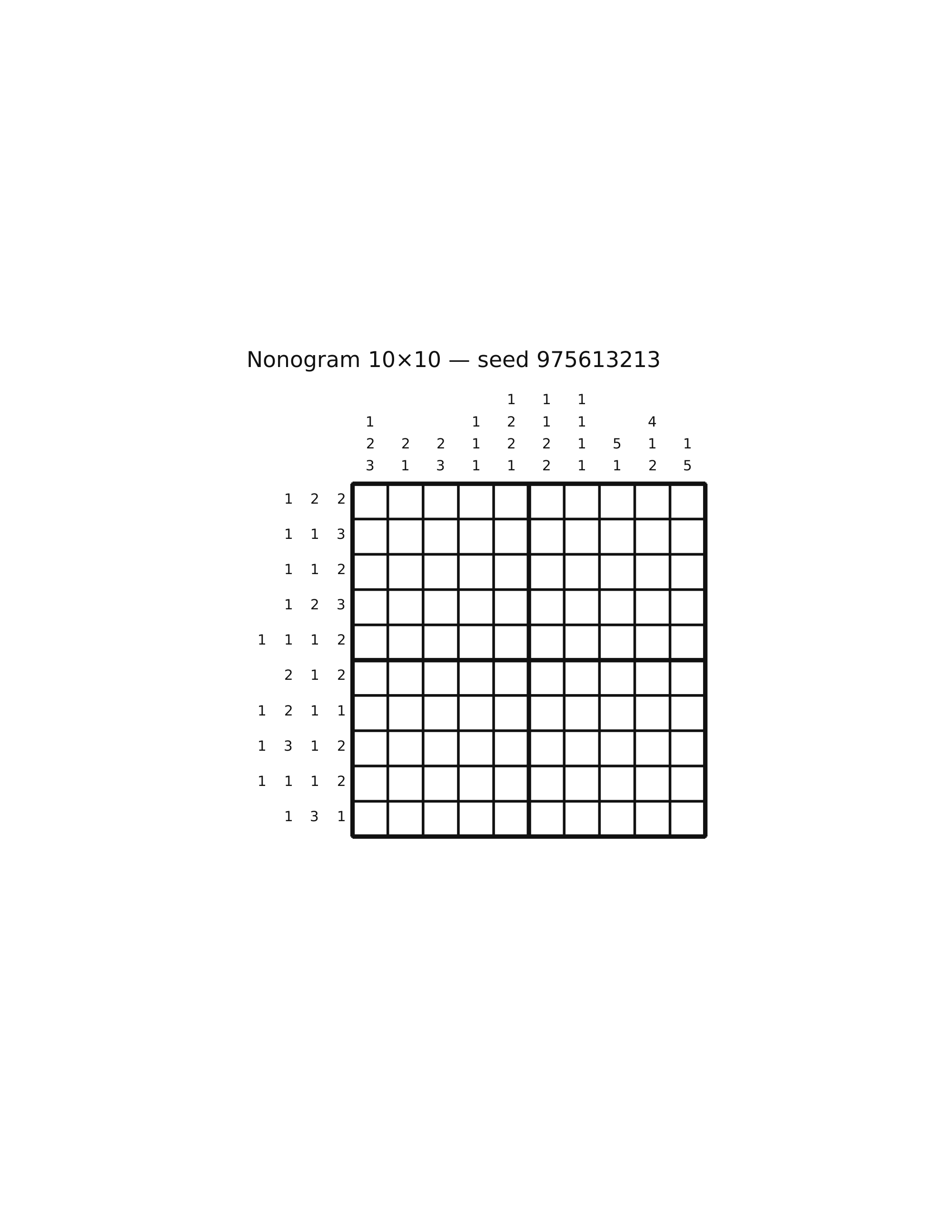 Nonogram 10×10 #75