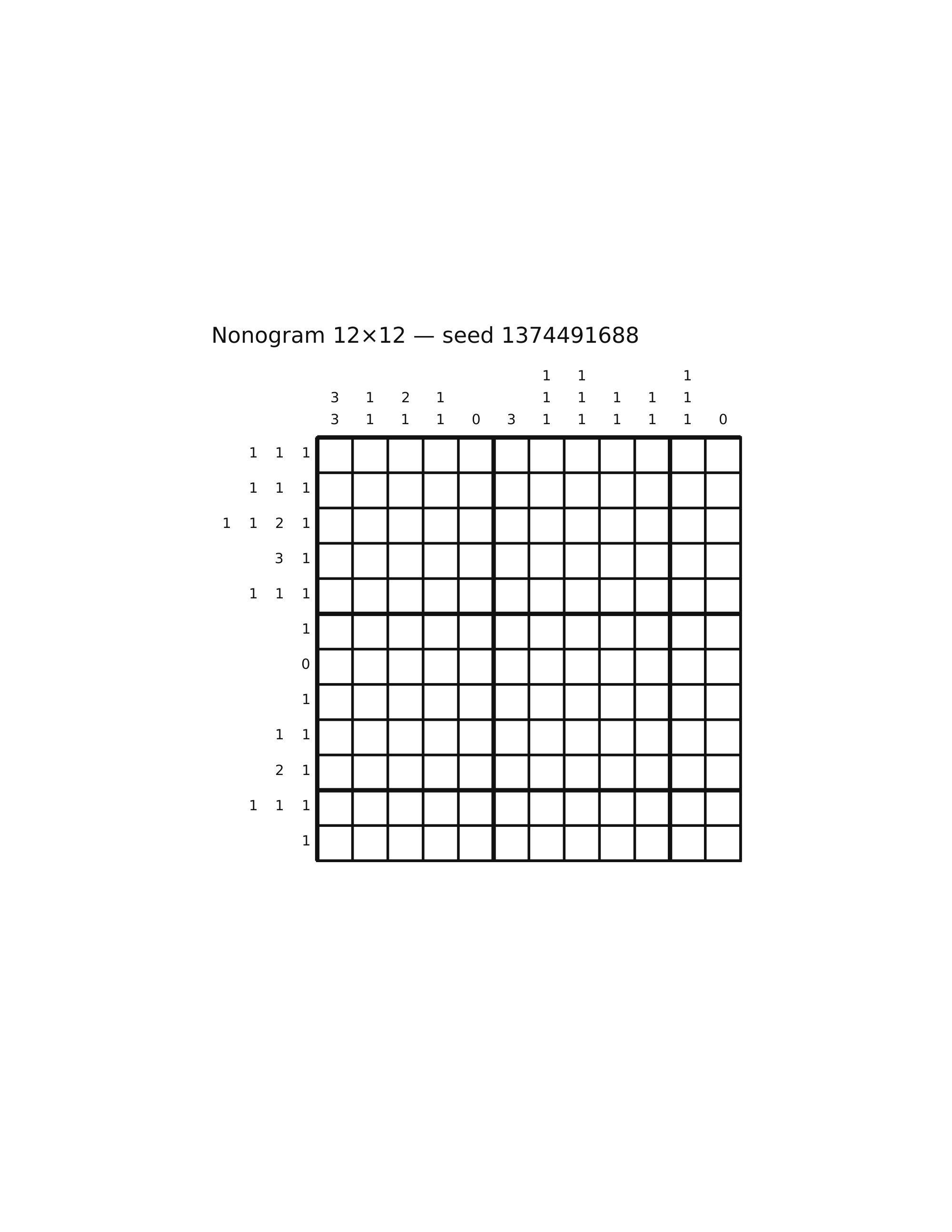 Nonogram 12×12 #15