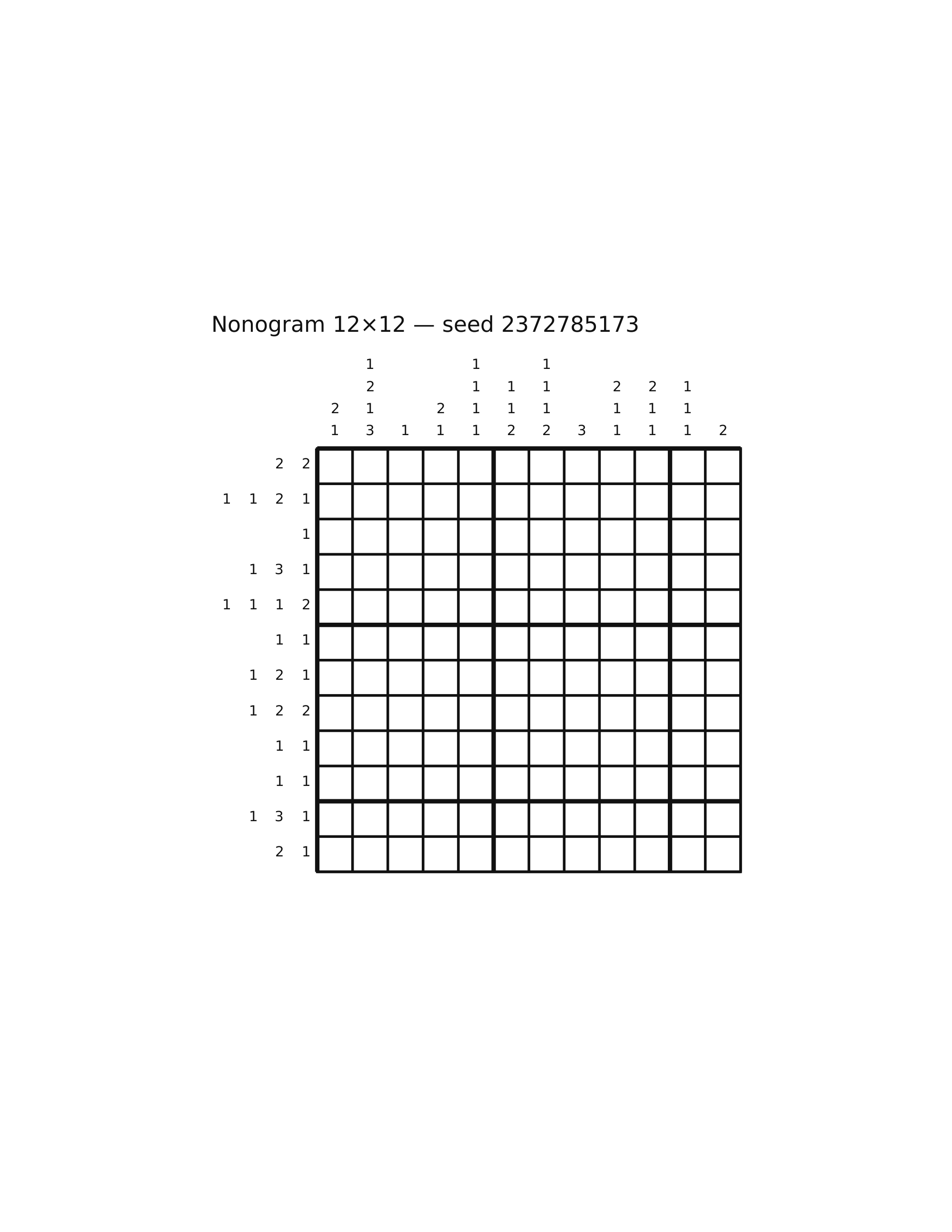 Nonogram 12×12 #55