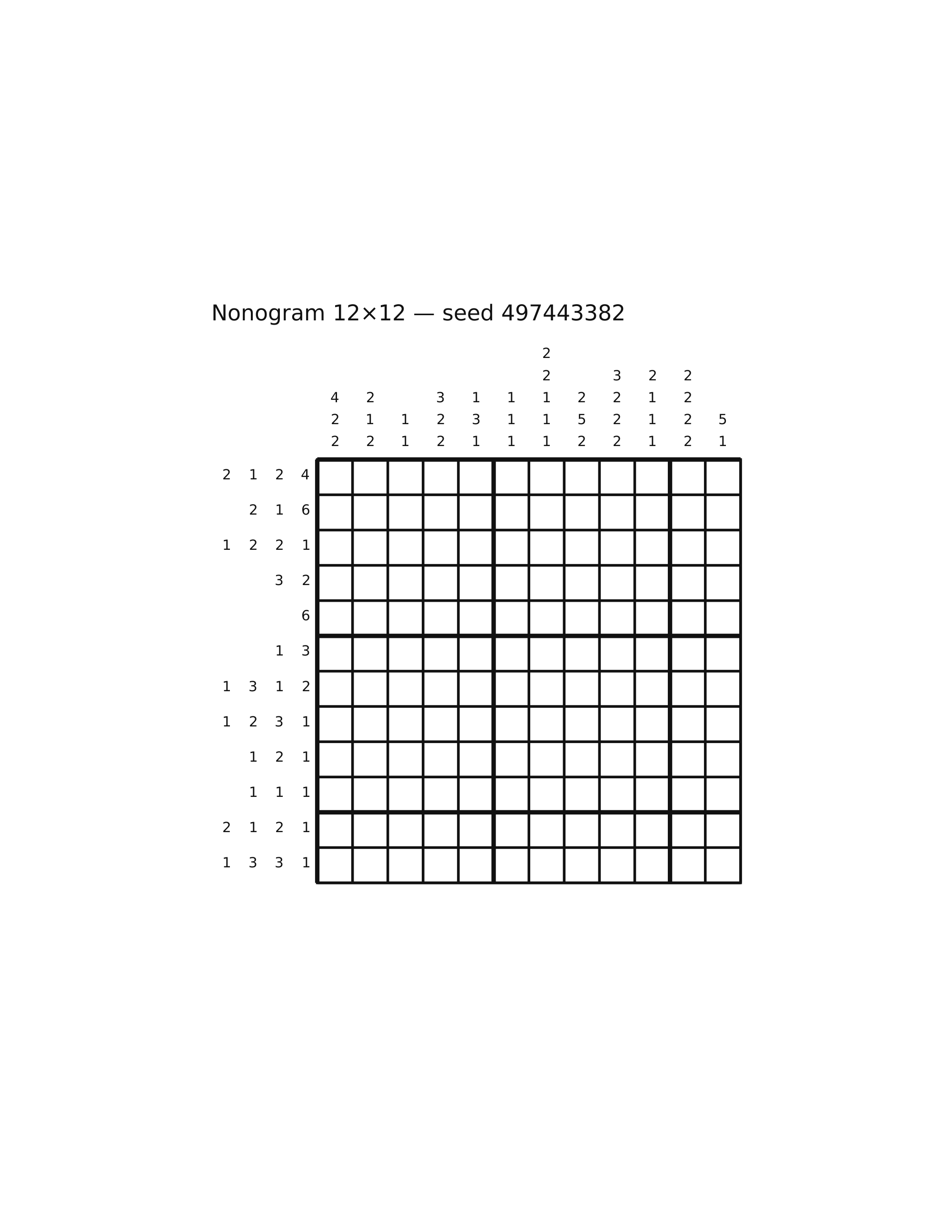Nonogram 12×12 #22
