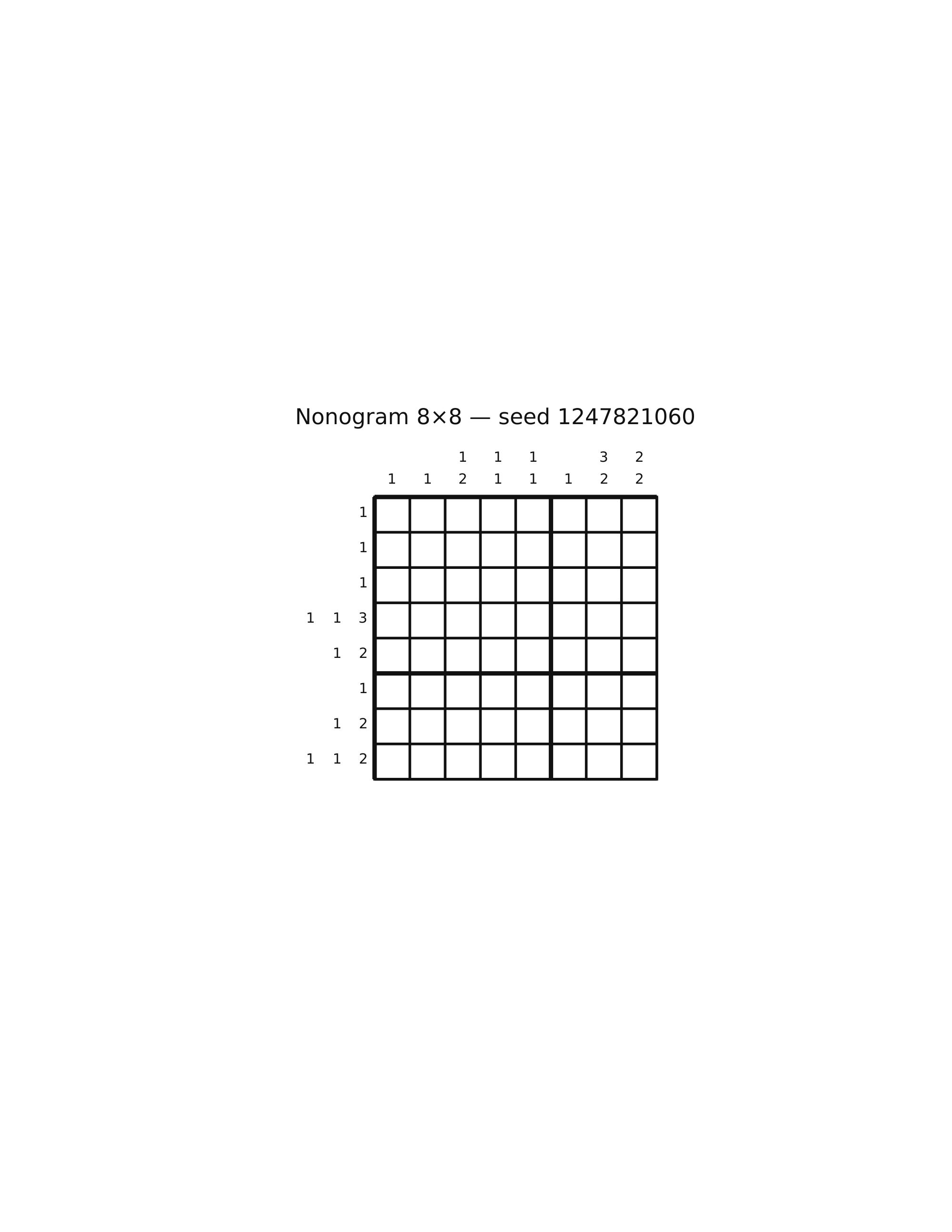 Nonogram 8×8 #15