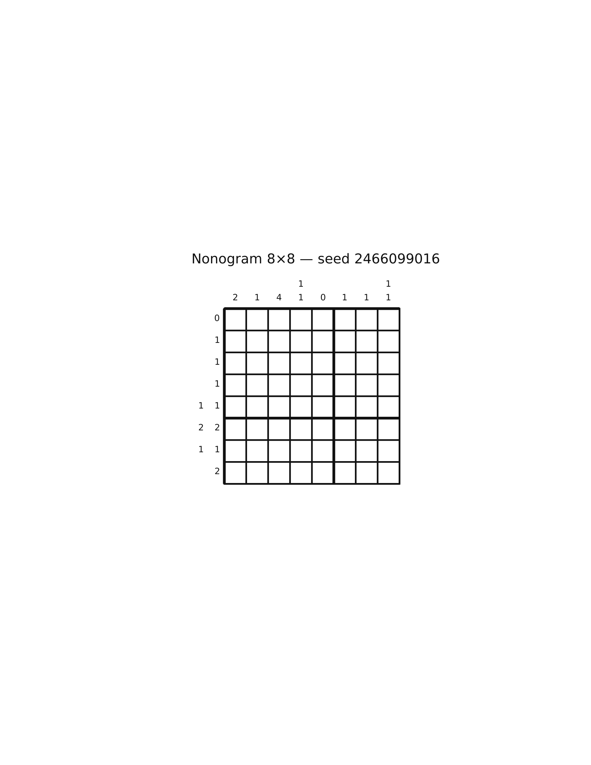 Nonogram 8×8 #48