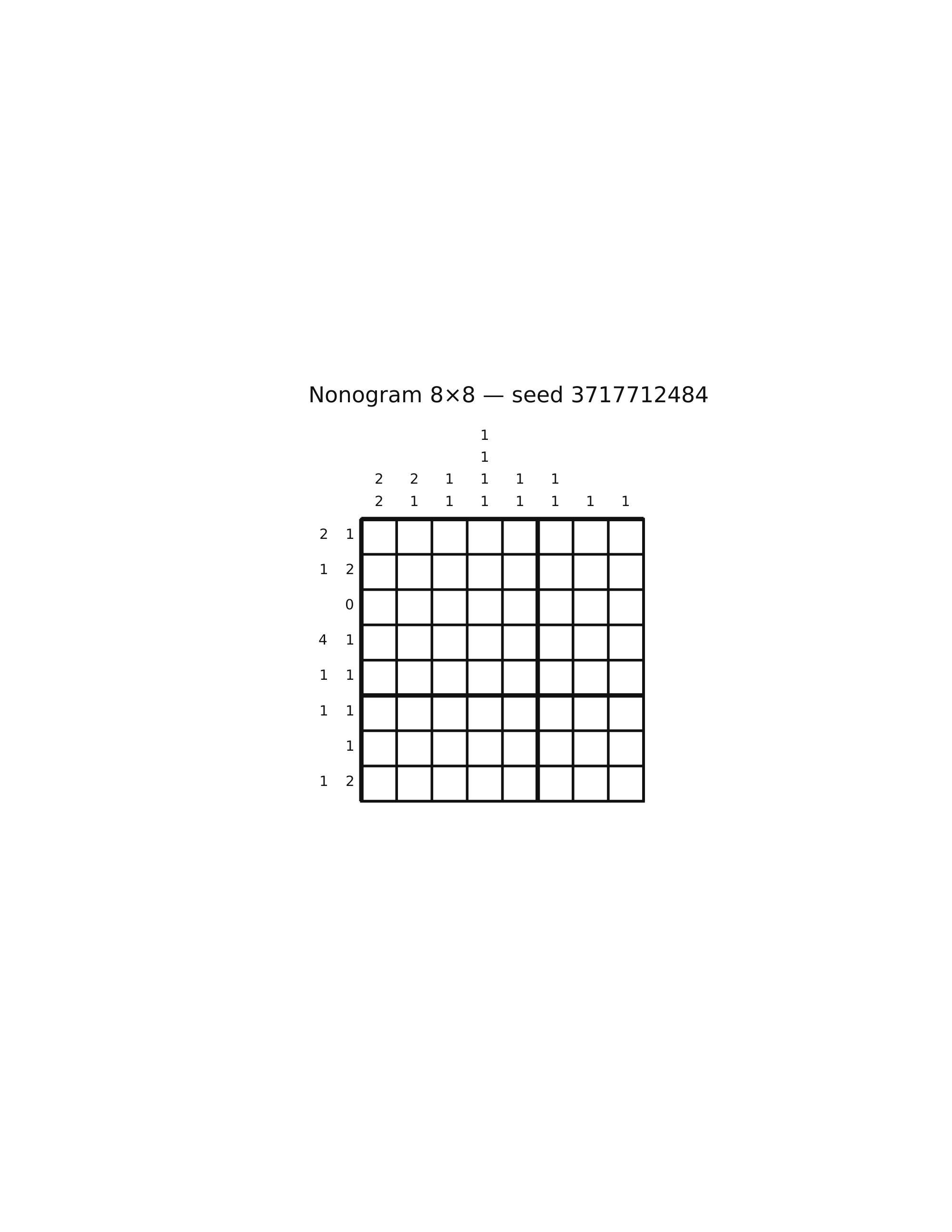 Nonogram 8×8 #68