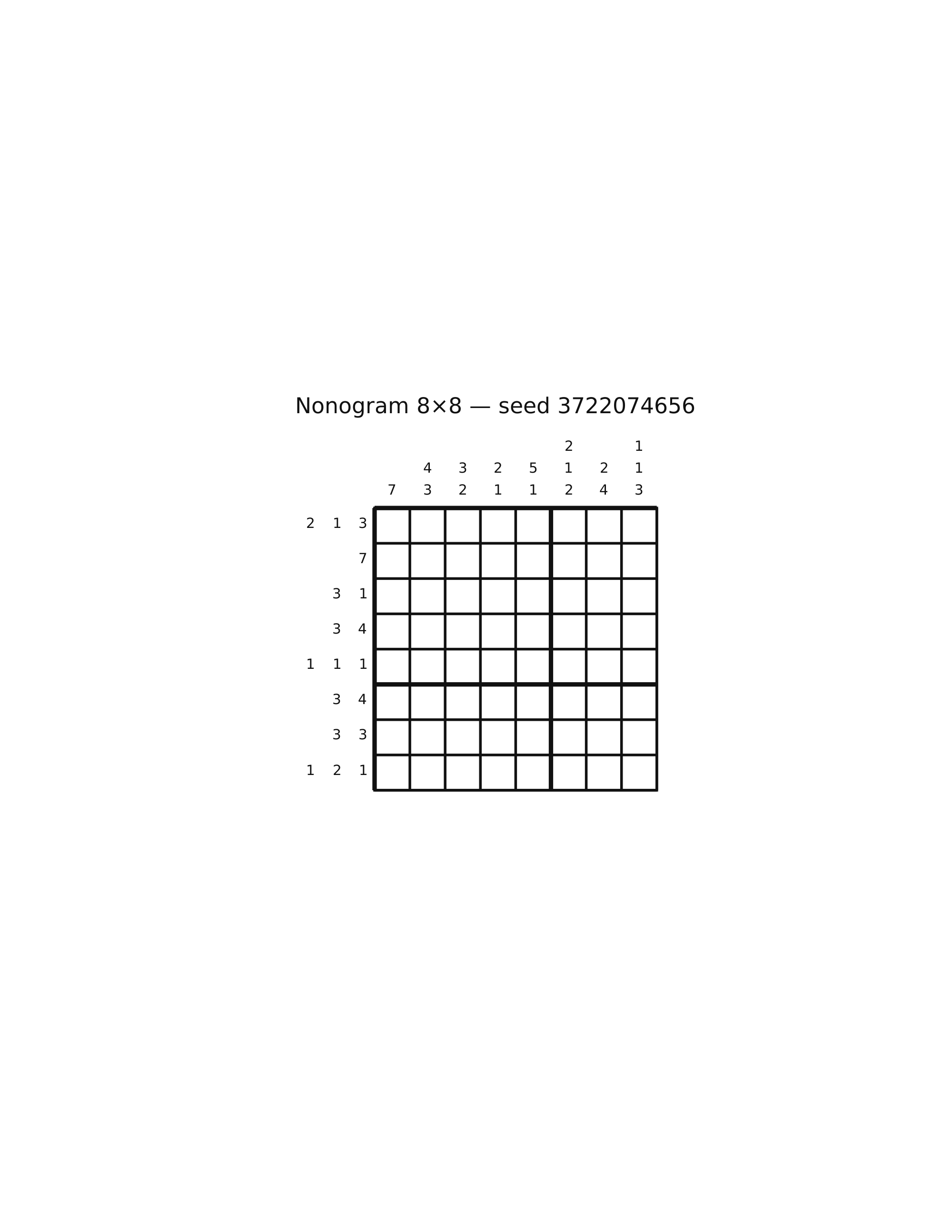 Nonogram 8×8 #67