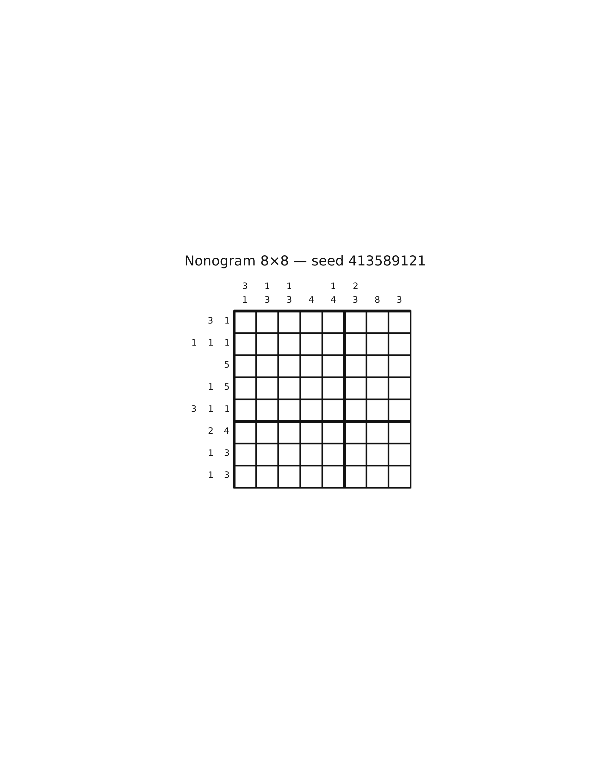 Nonogram 8×8 #81
