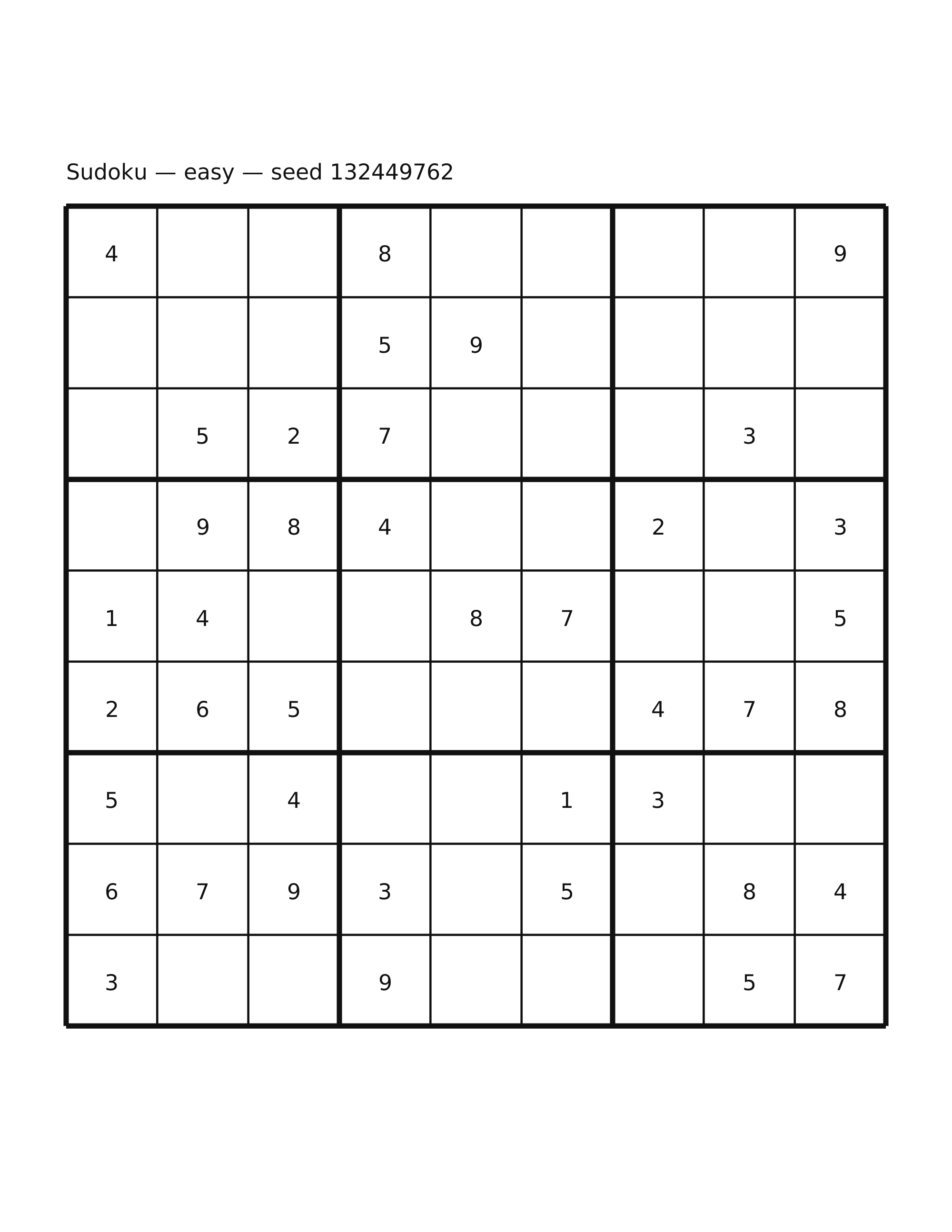 Sudoku — easy #55