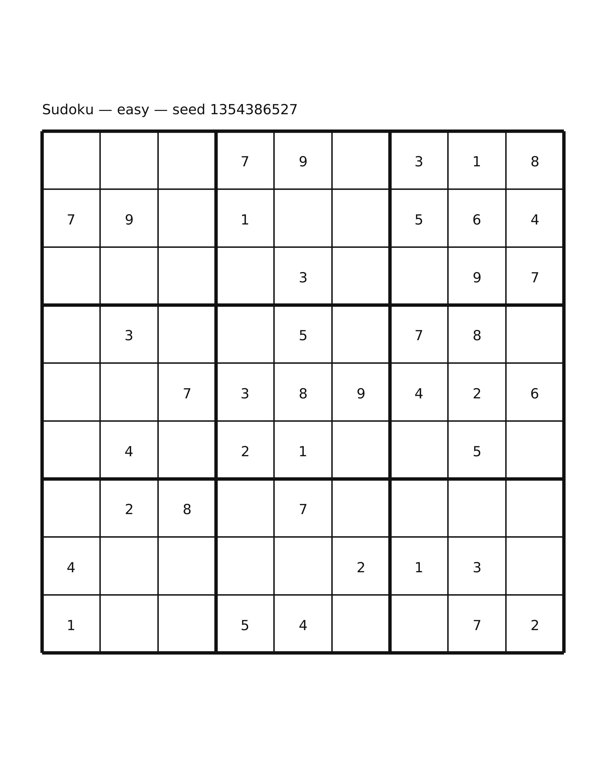 Sudoku — easy #16