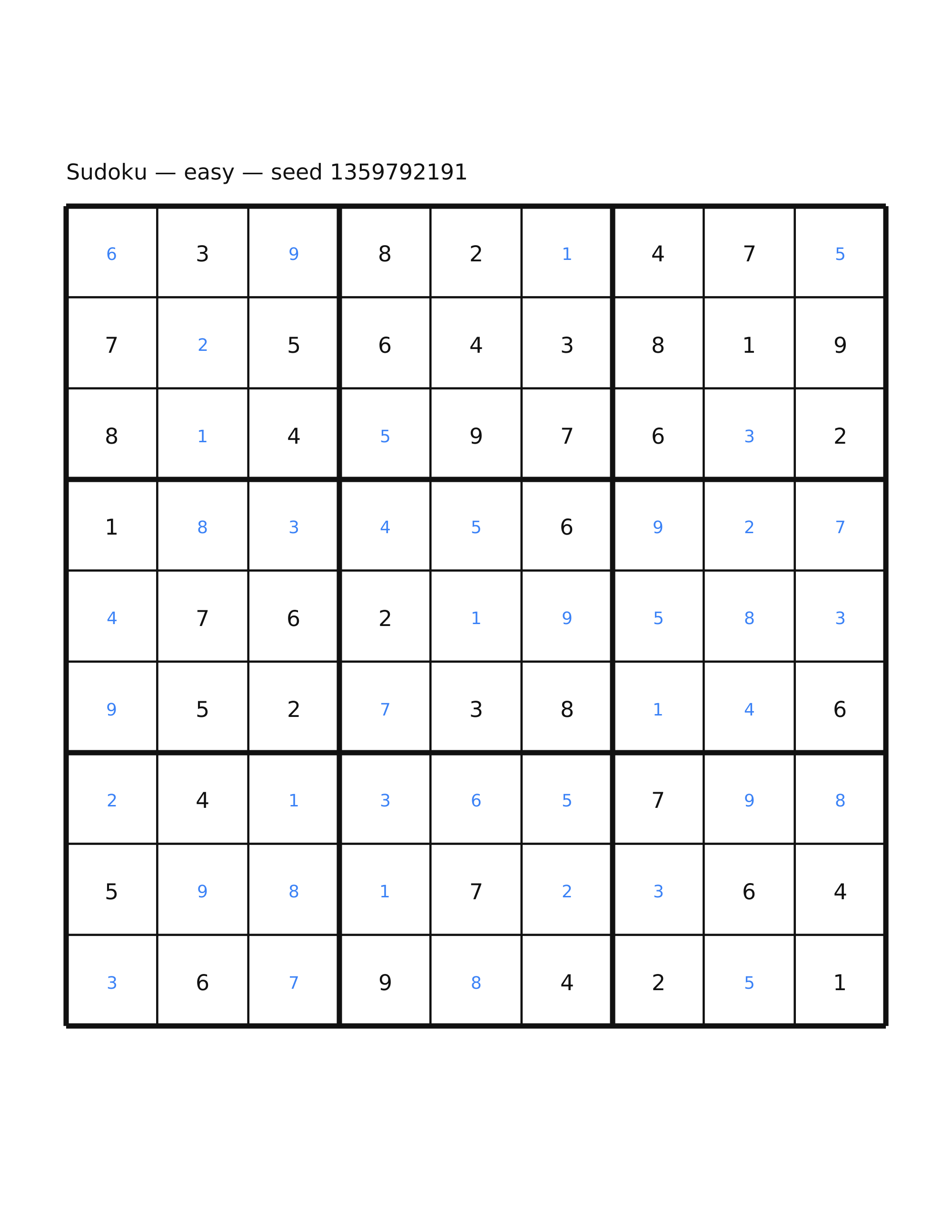 Sudoku — easy #35 — solution