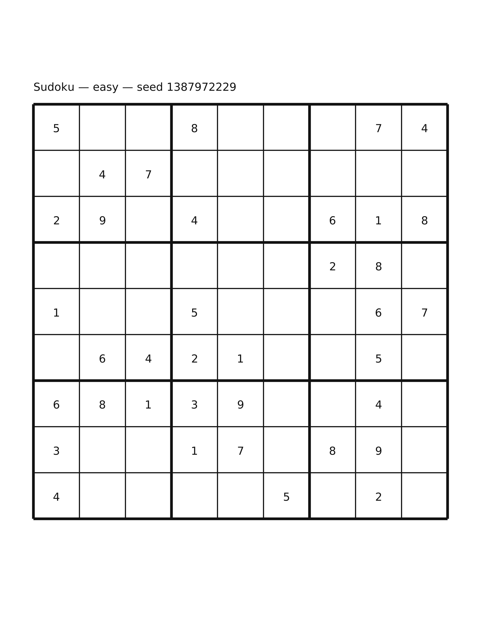Sudoku — easy #45